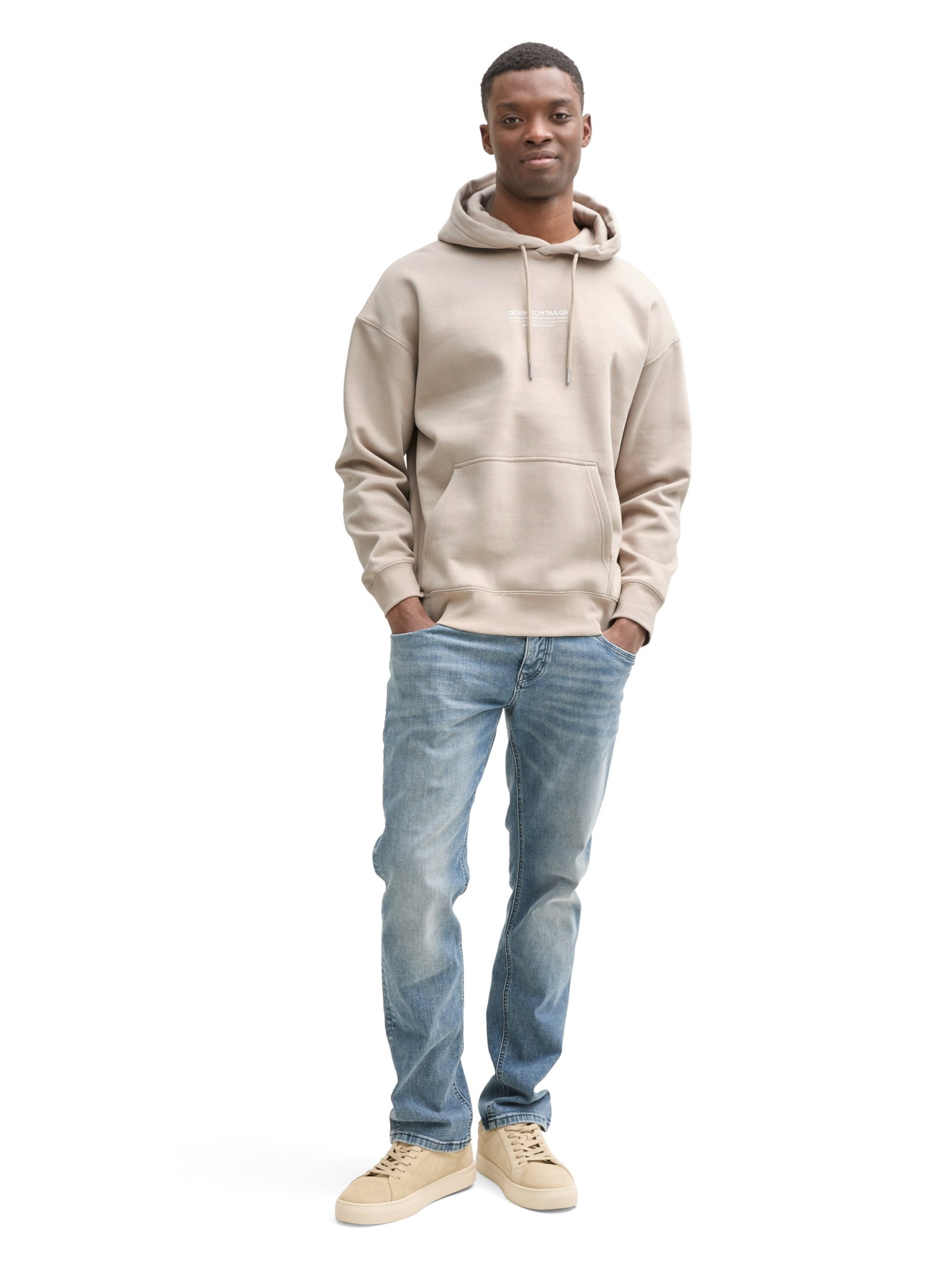 Relaxed Hoodie Sweatshirt mit Logo-Print #3