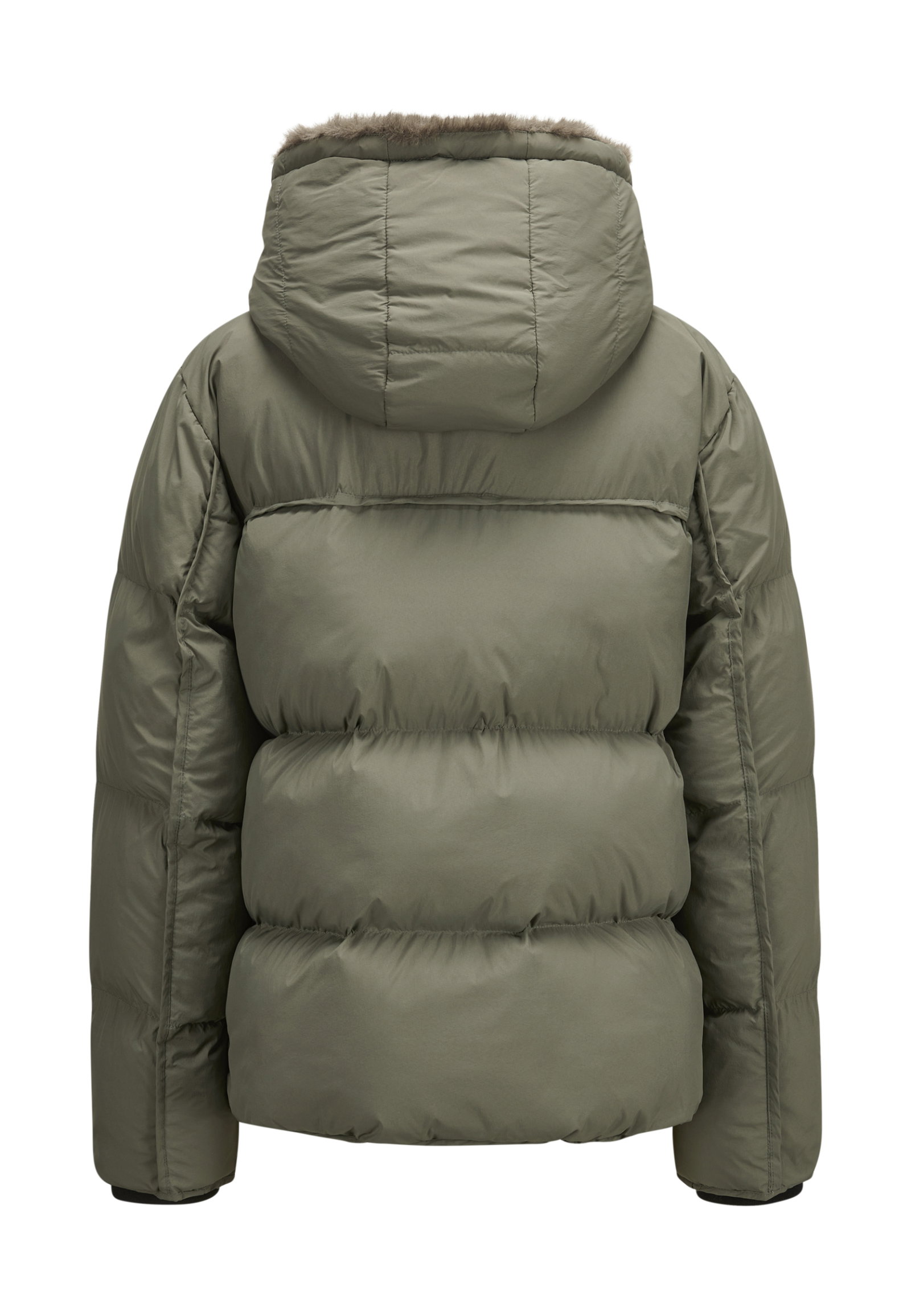 Milestone Daunenjacke MSElsie mit Fake-Fur-Details in Oliv #4