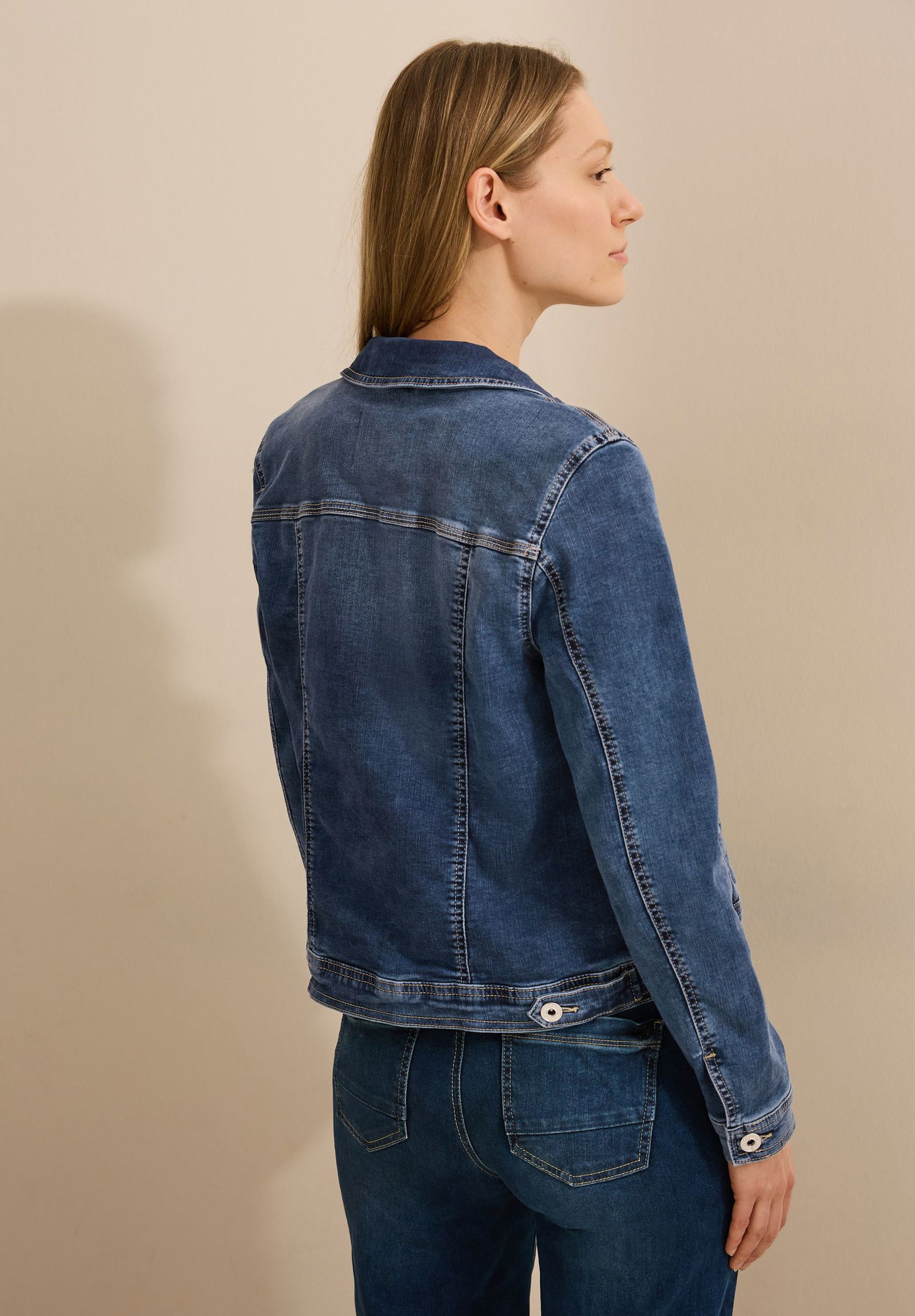 CECIL |  CECIL Jeansjacke  | S | mid blue wash