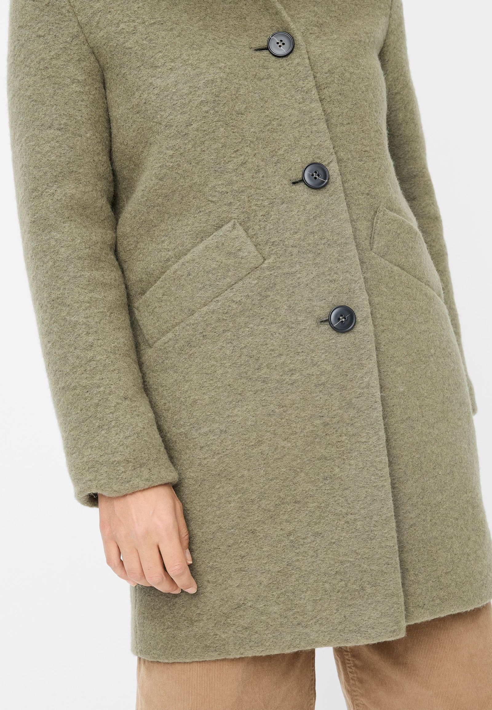 Fuchs & Schmitt |  Fuchs & Schmitt Strickkurzmantel | 48 | apfel