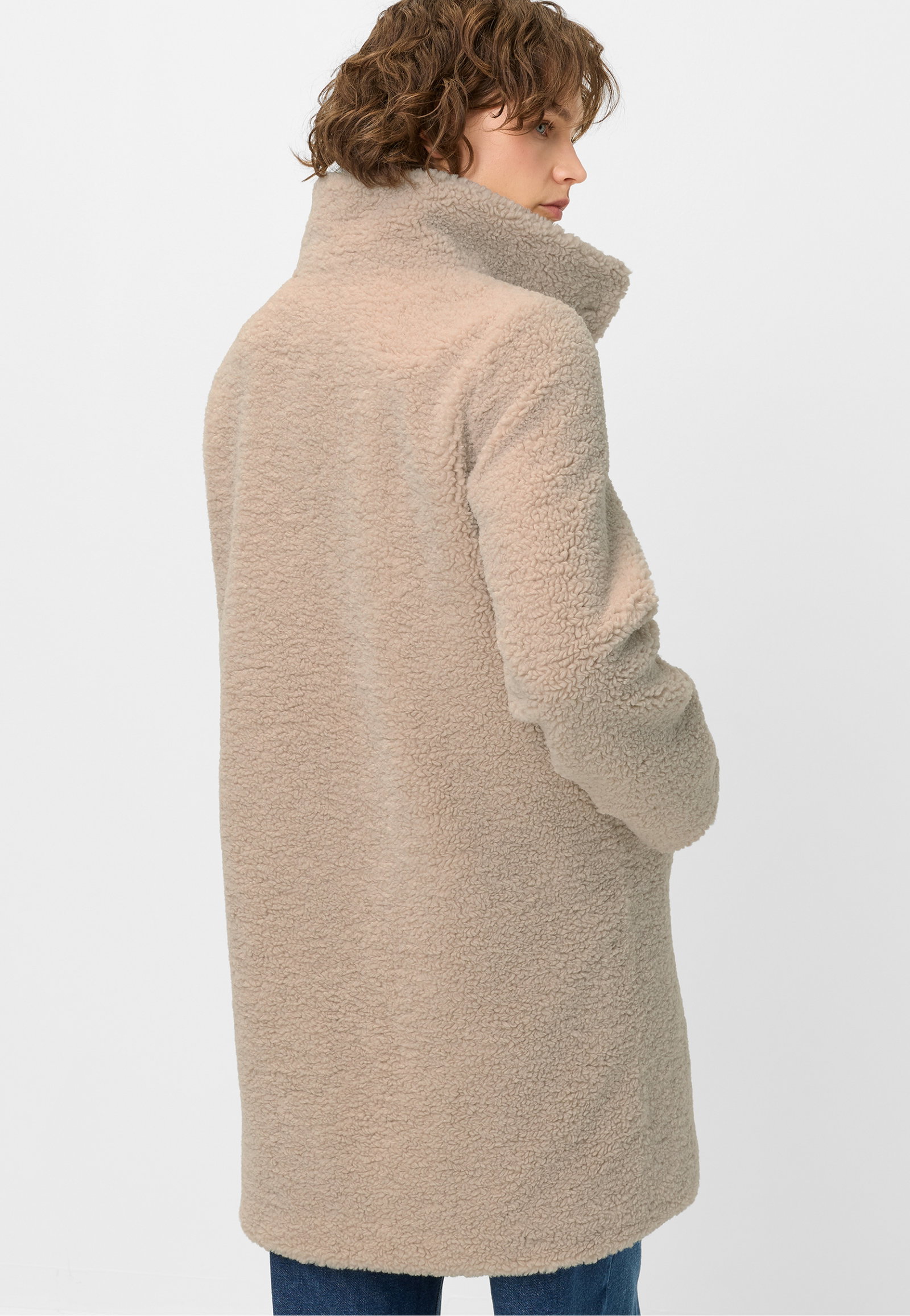JACKE WEBPELZ, BEIGE/KITT #5