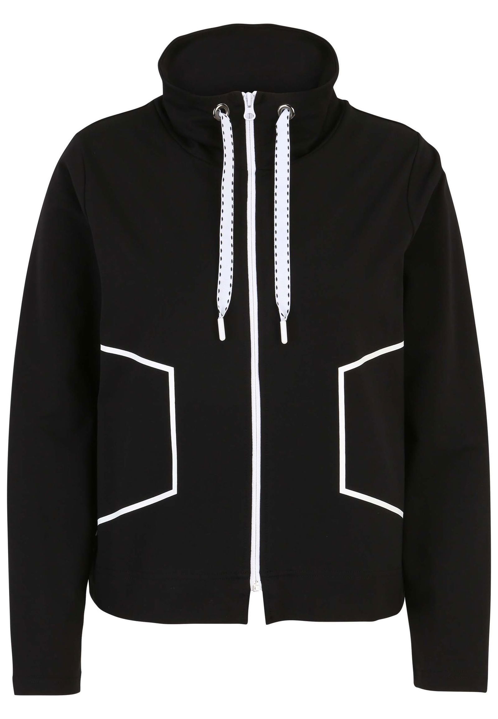 7c24038c419ca2228525deaefece2970 Doris Streich |  Doris Streich Sweatjacke  | 52 | schwarz-weiß