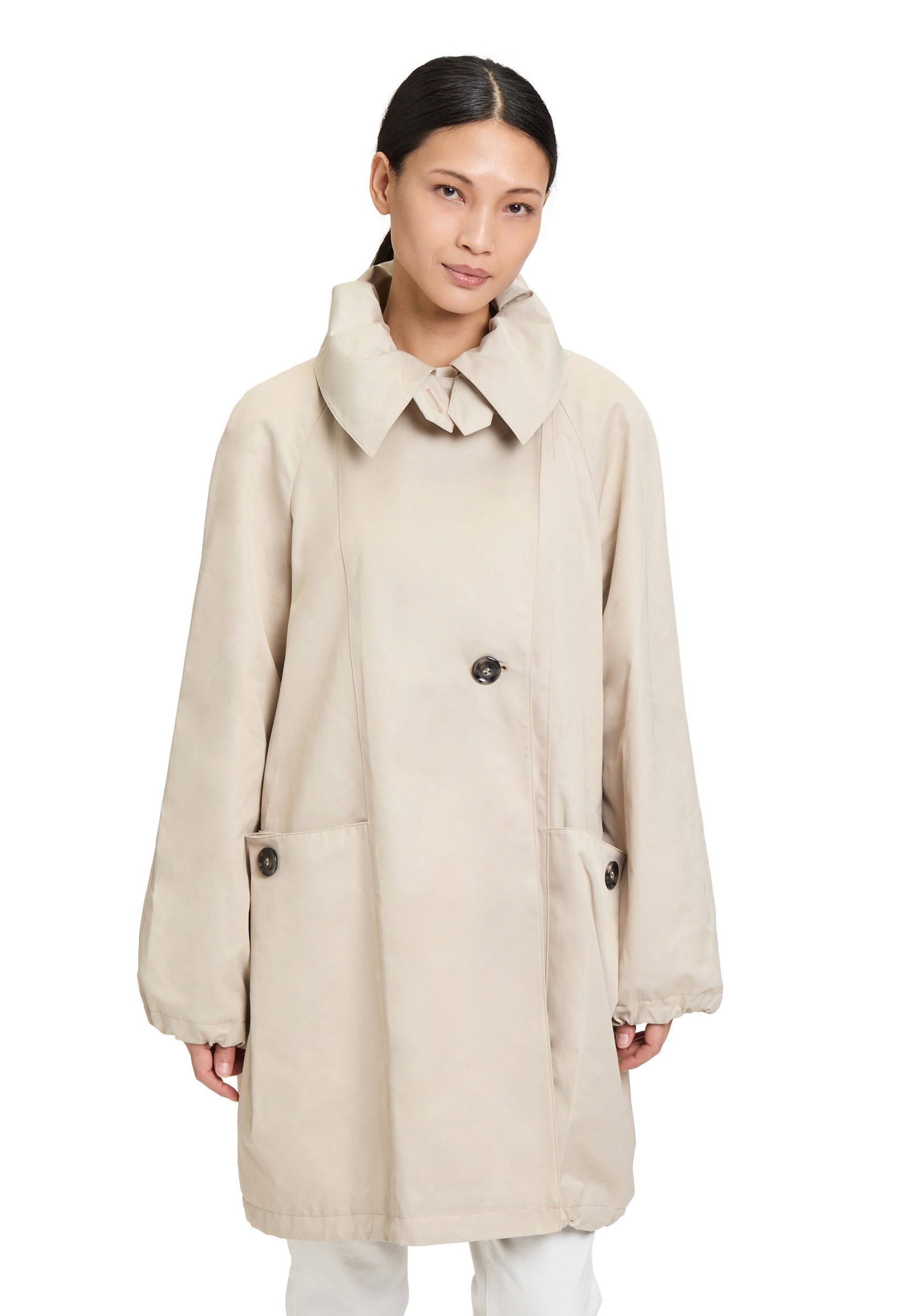 Saint Jacques |  Saint Jacques Sommermantel | 40 | silver beige