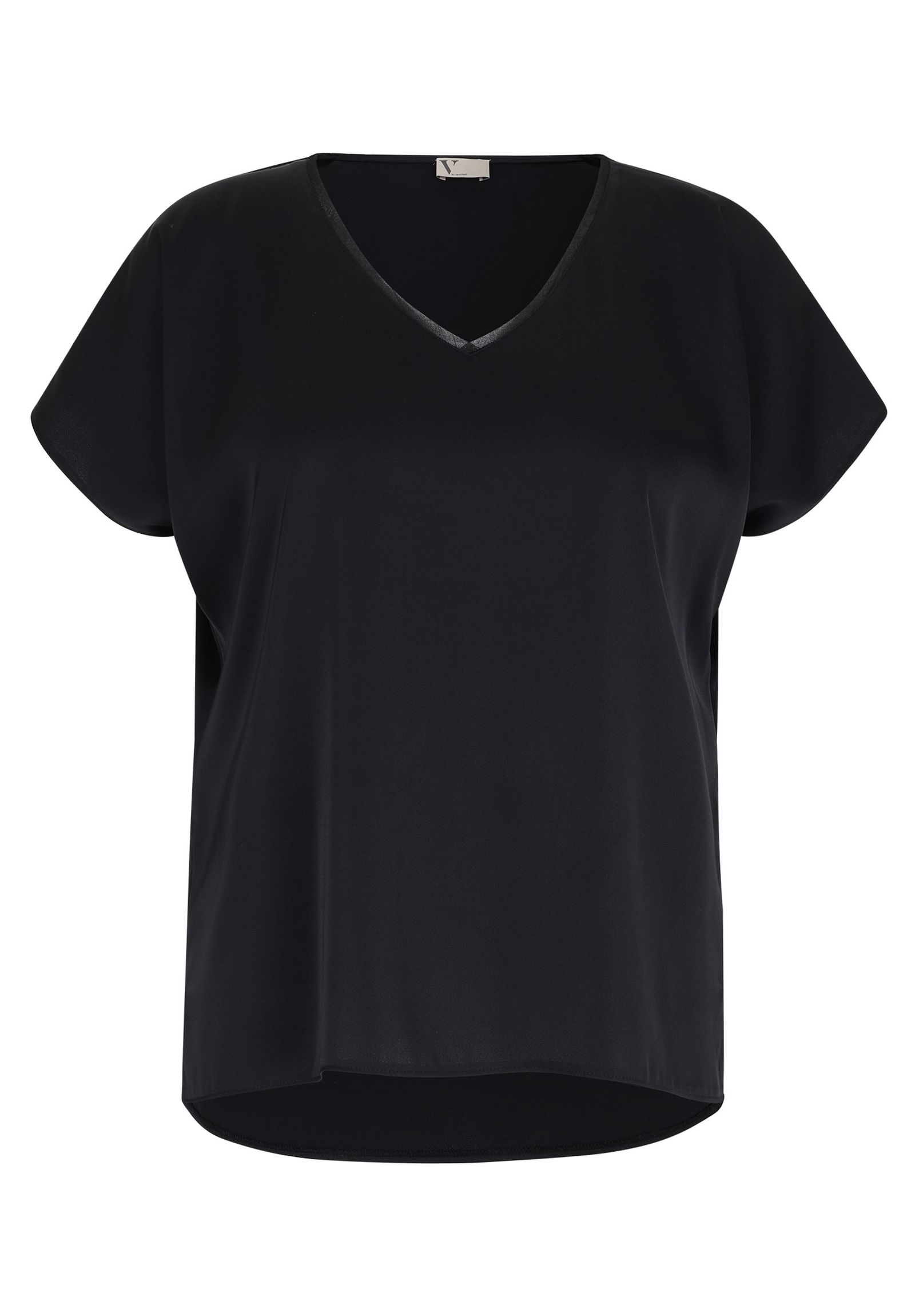 V by Vera Mont |  Satin-Bluse | 46 | schwarz