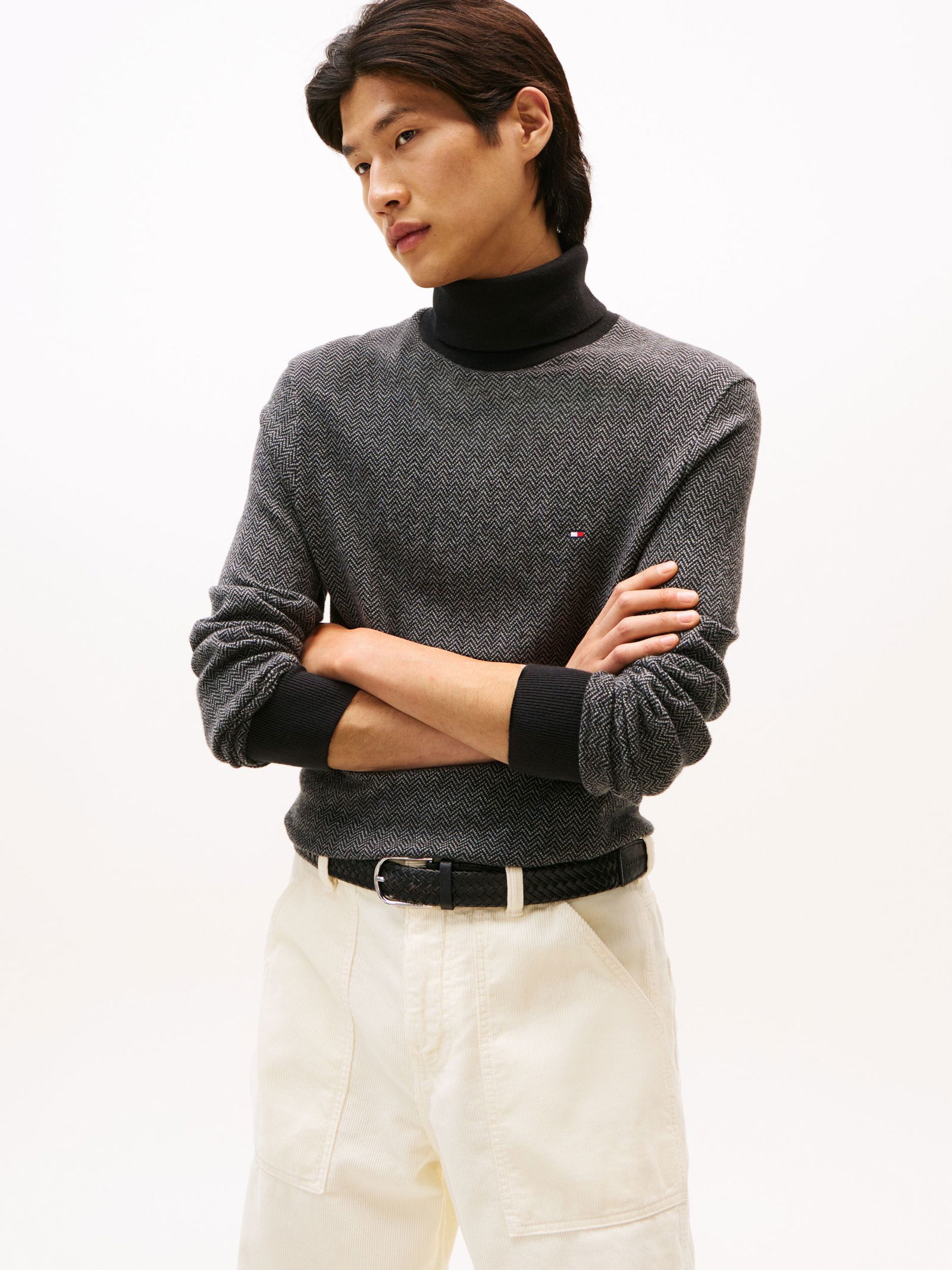 Tommy Hilfiger | Tommy Hilfiger Rollkragenpullover | XL | light grey heather