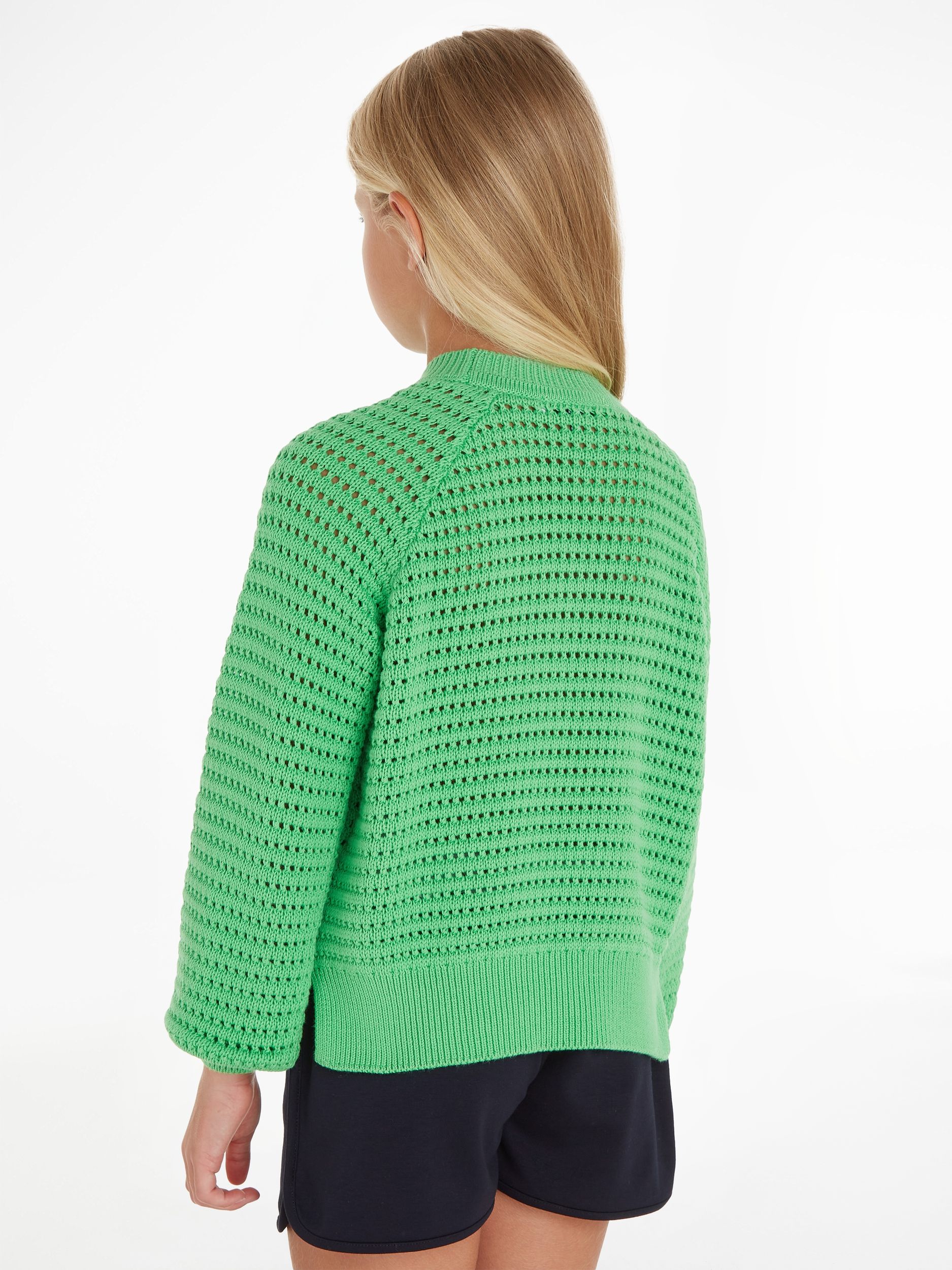 Tommy Hilfiger |  CROCHET SWEATER | 16 | spring lime