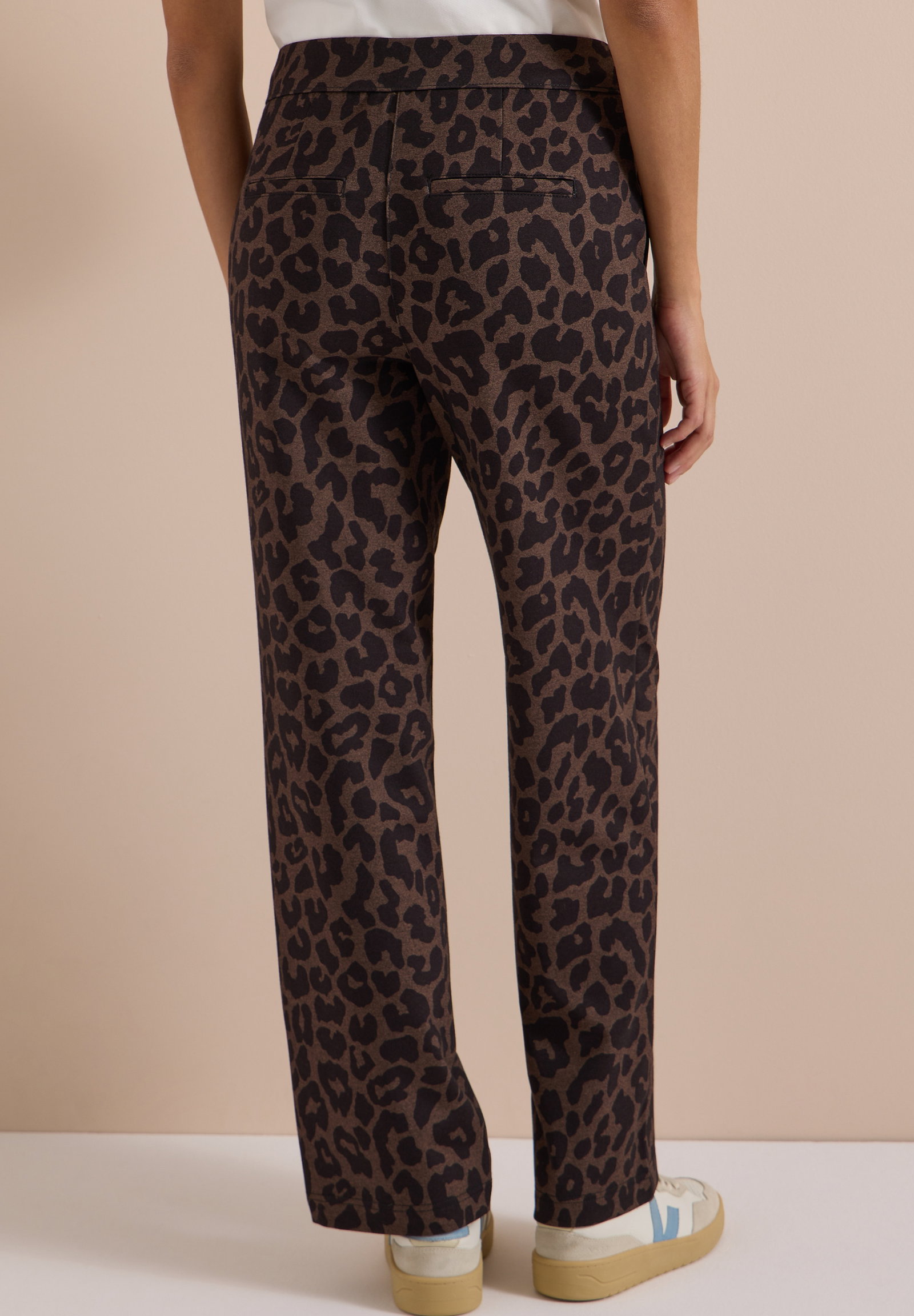 TOS Style Neele Straight AOP, dark toffee brown #4