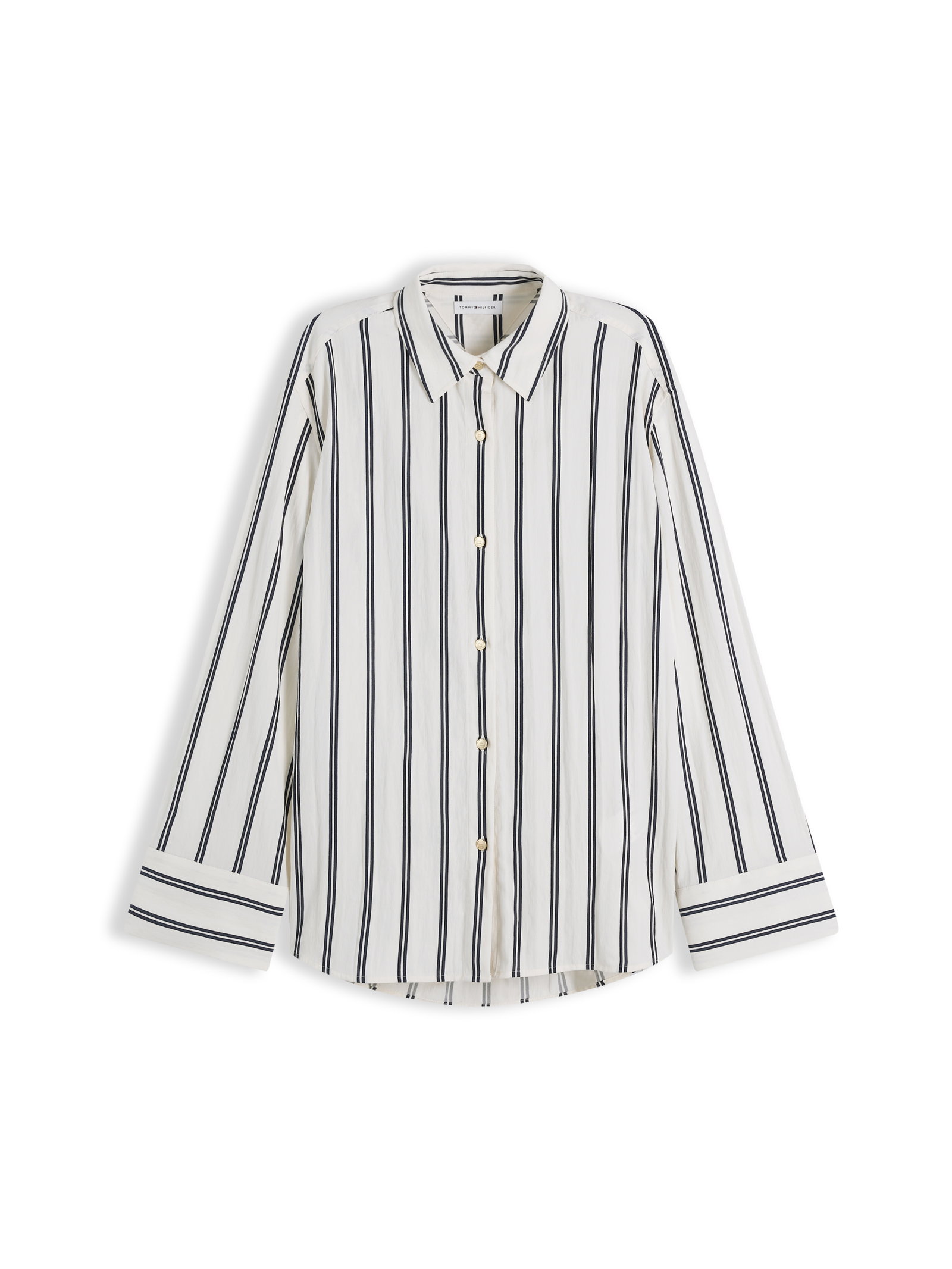 NAUTICAL STRIPE SHIRT LS, BEIGE #1