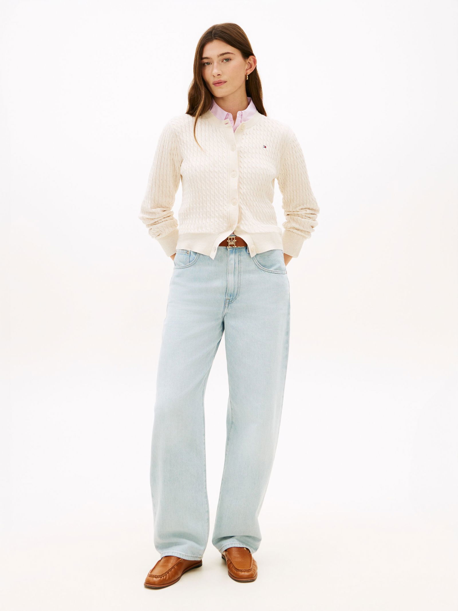 Tommy Hilfiger |  Tommy Hilfiger Strickjacke | Cardigan  | S | heather ivory petal