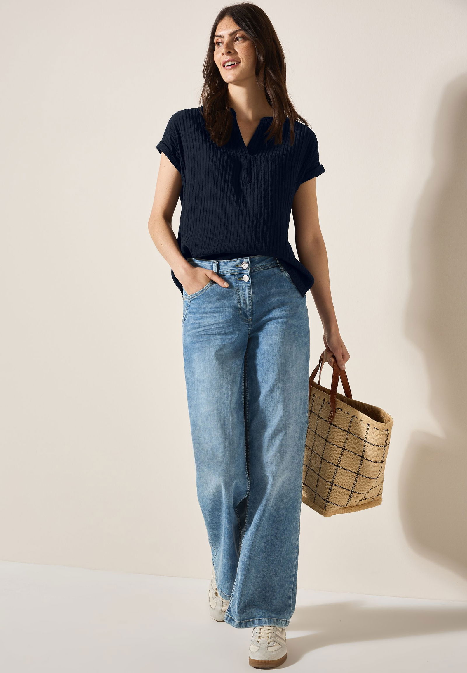 CECIL |  CECIL Businessbluse  | S | universal blue