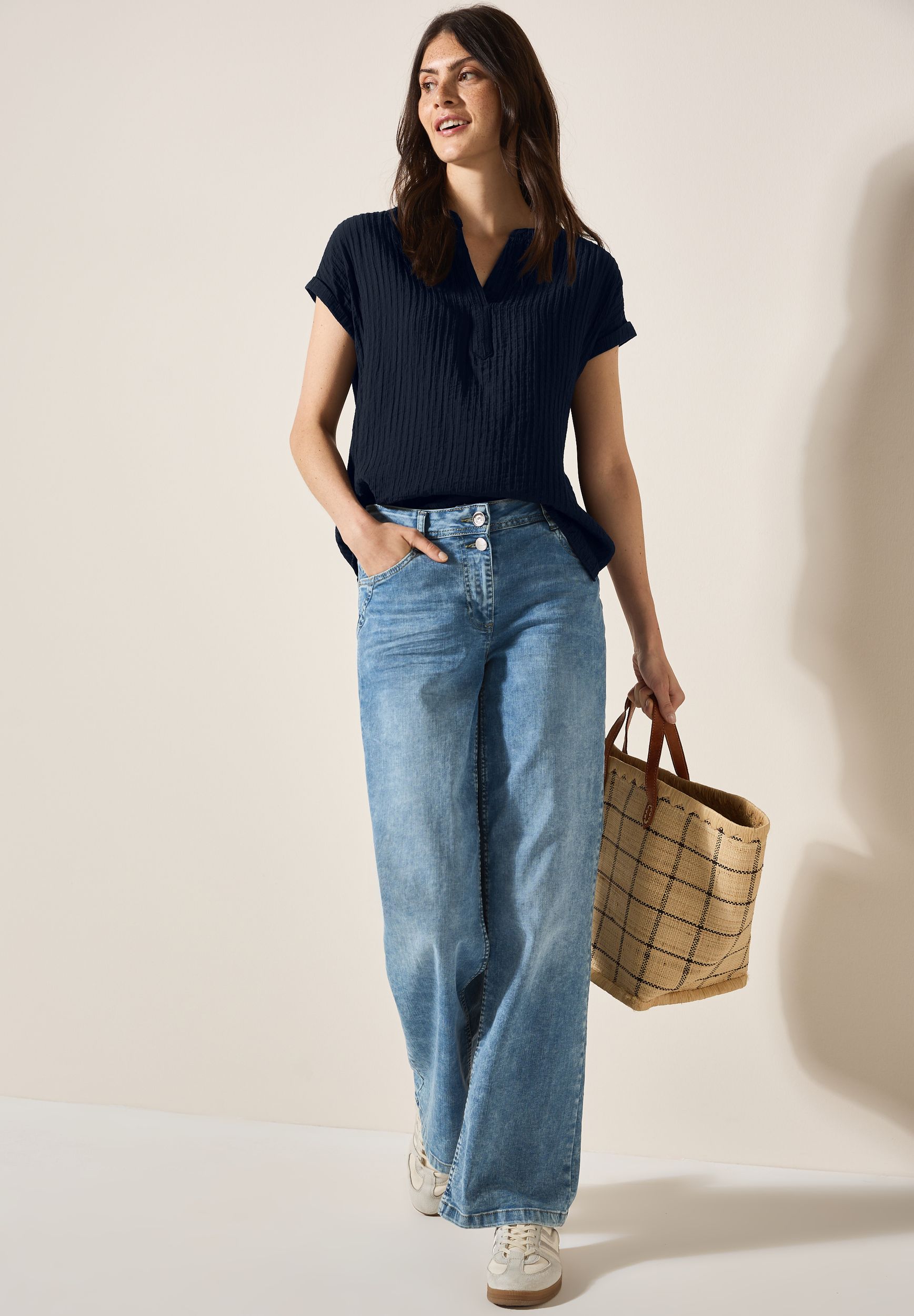CECIL |  CECIL Businessbluse  | S | universal blue