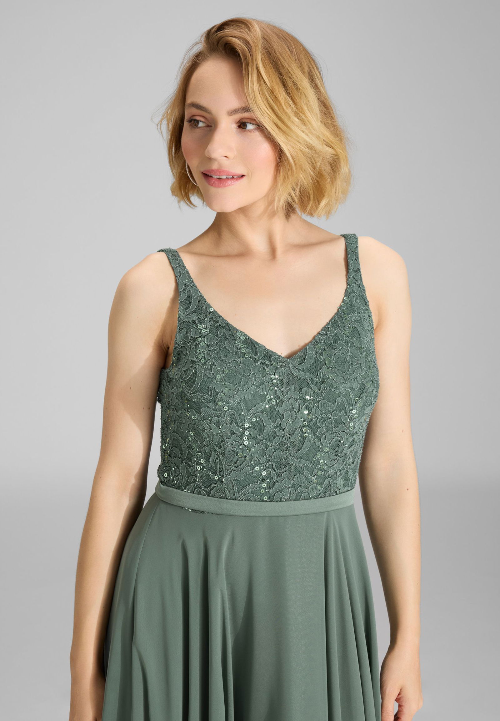 SWING |  SWING Langes Kleid  | 38 | deep slate