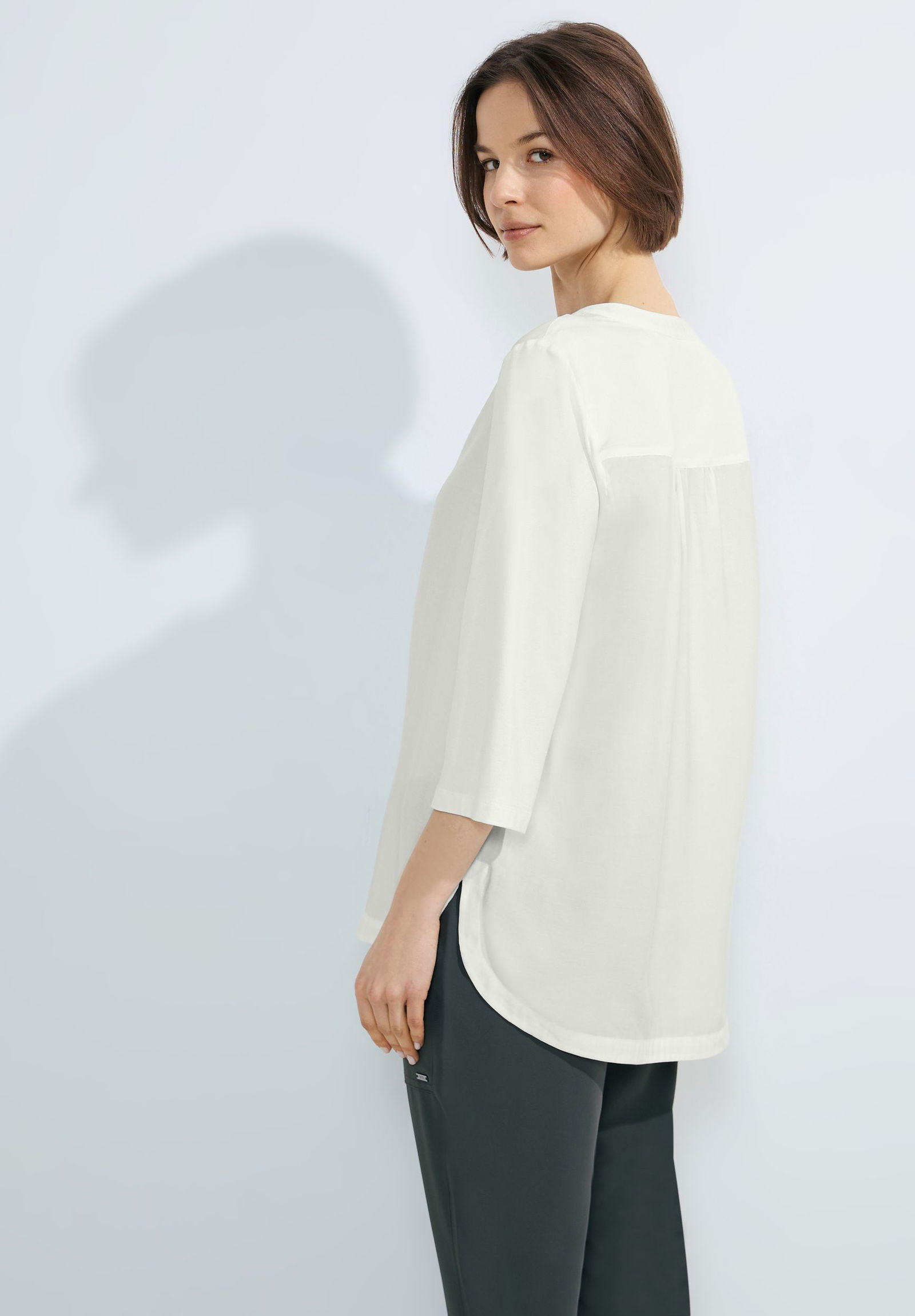 CECIL | CECIL Druckbluse | XL | vanilla white