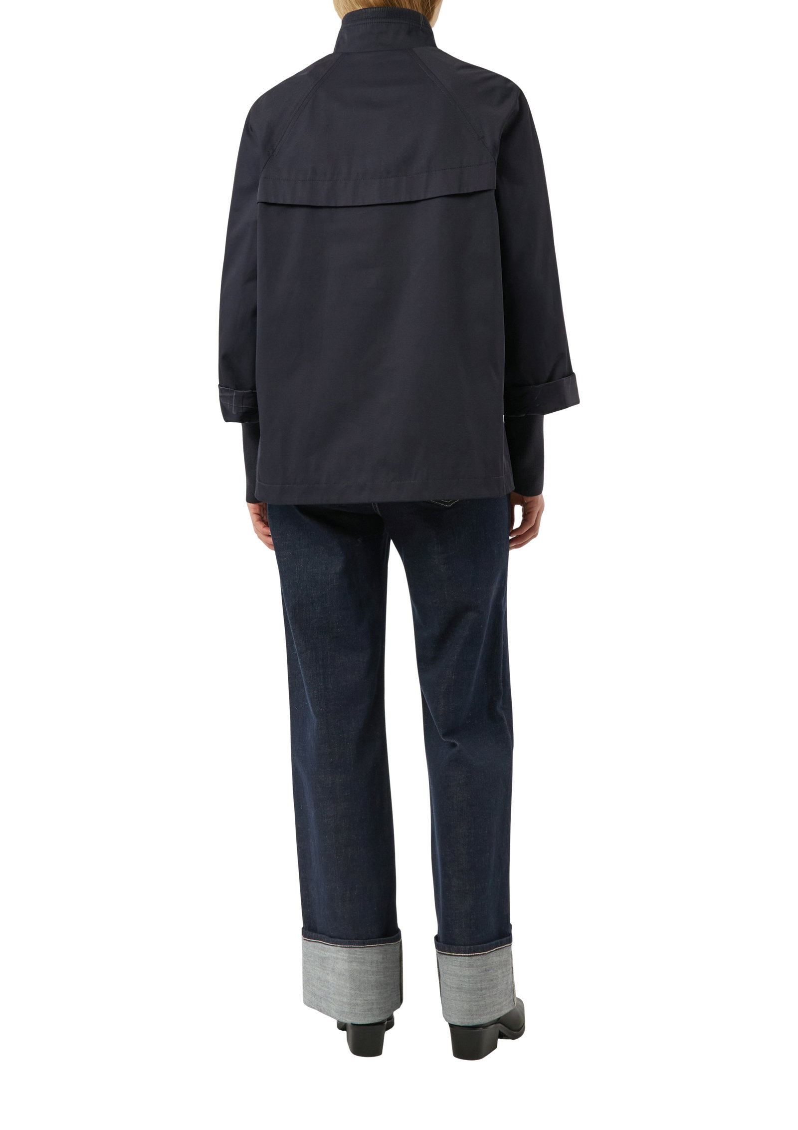 Comma Cape-Jacke im Relaxed Fit mit Stehkragen und Rippbündchen #2