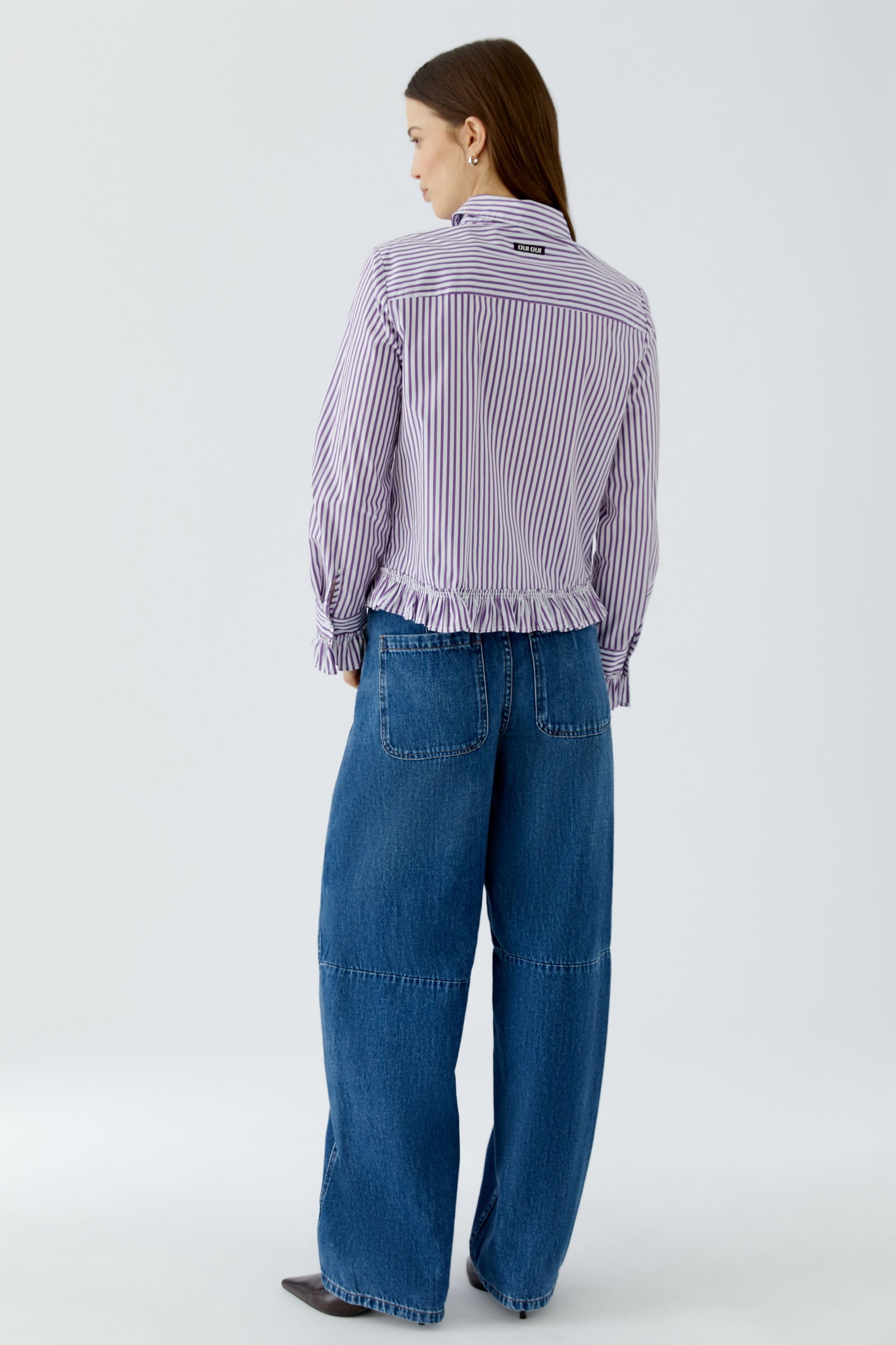Bluse, white violett #6