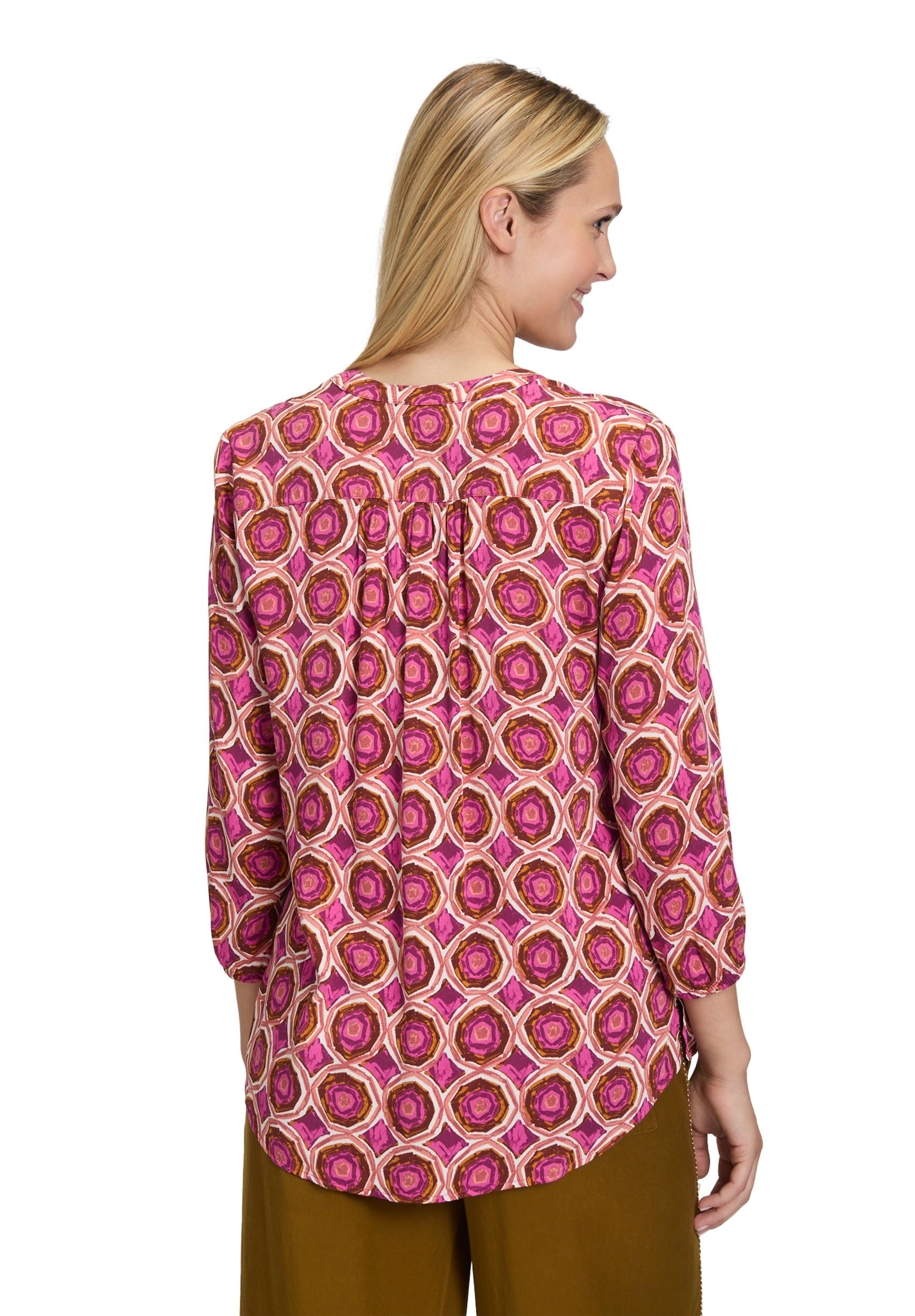 Cartoon |  Cartoon Druckbluse  | 38 | weiß/violett