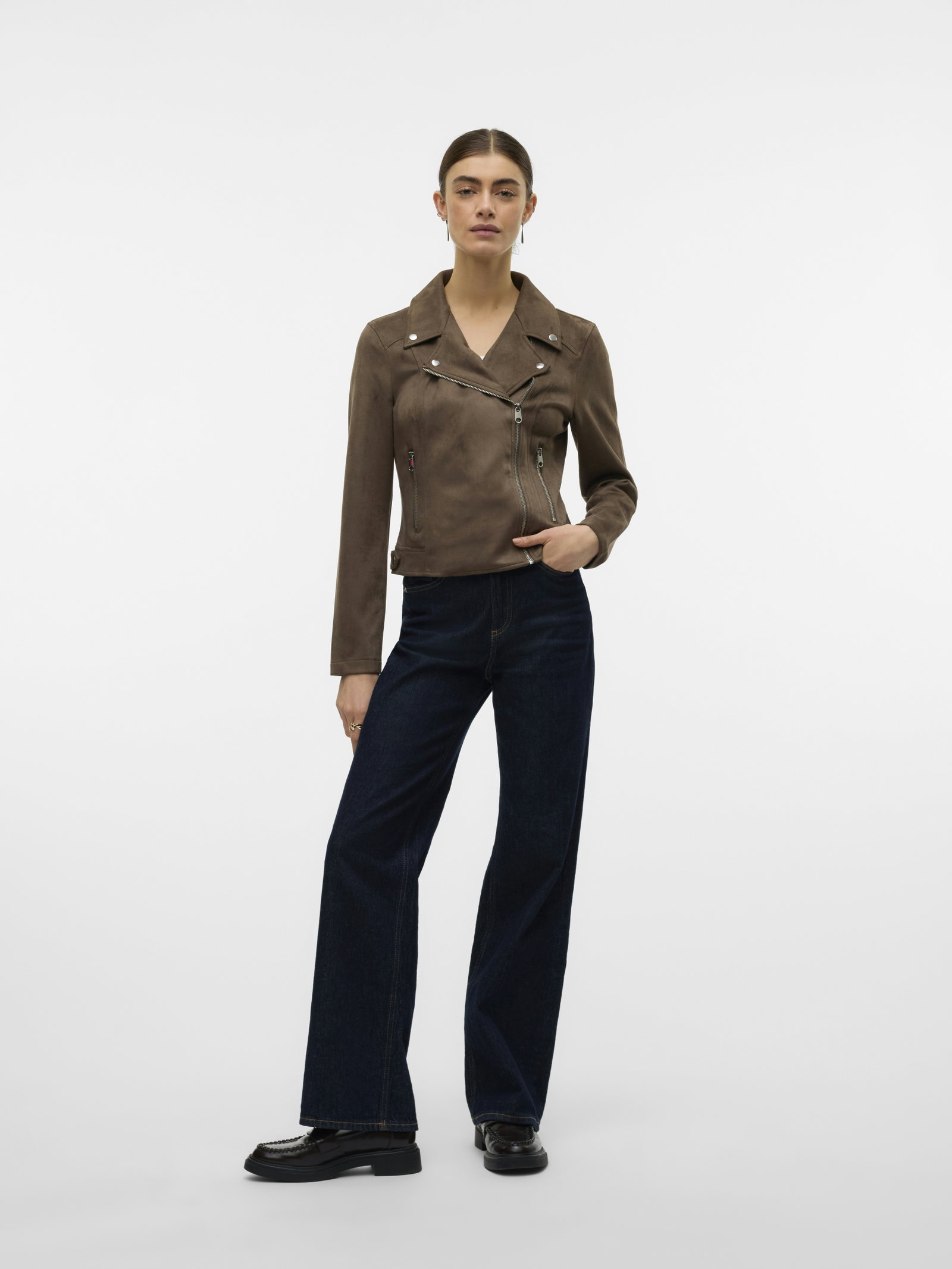 VMJOSE SHORT FAUX SUEDE JACKET NOOS, Chocolate Chip #5