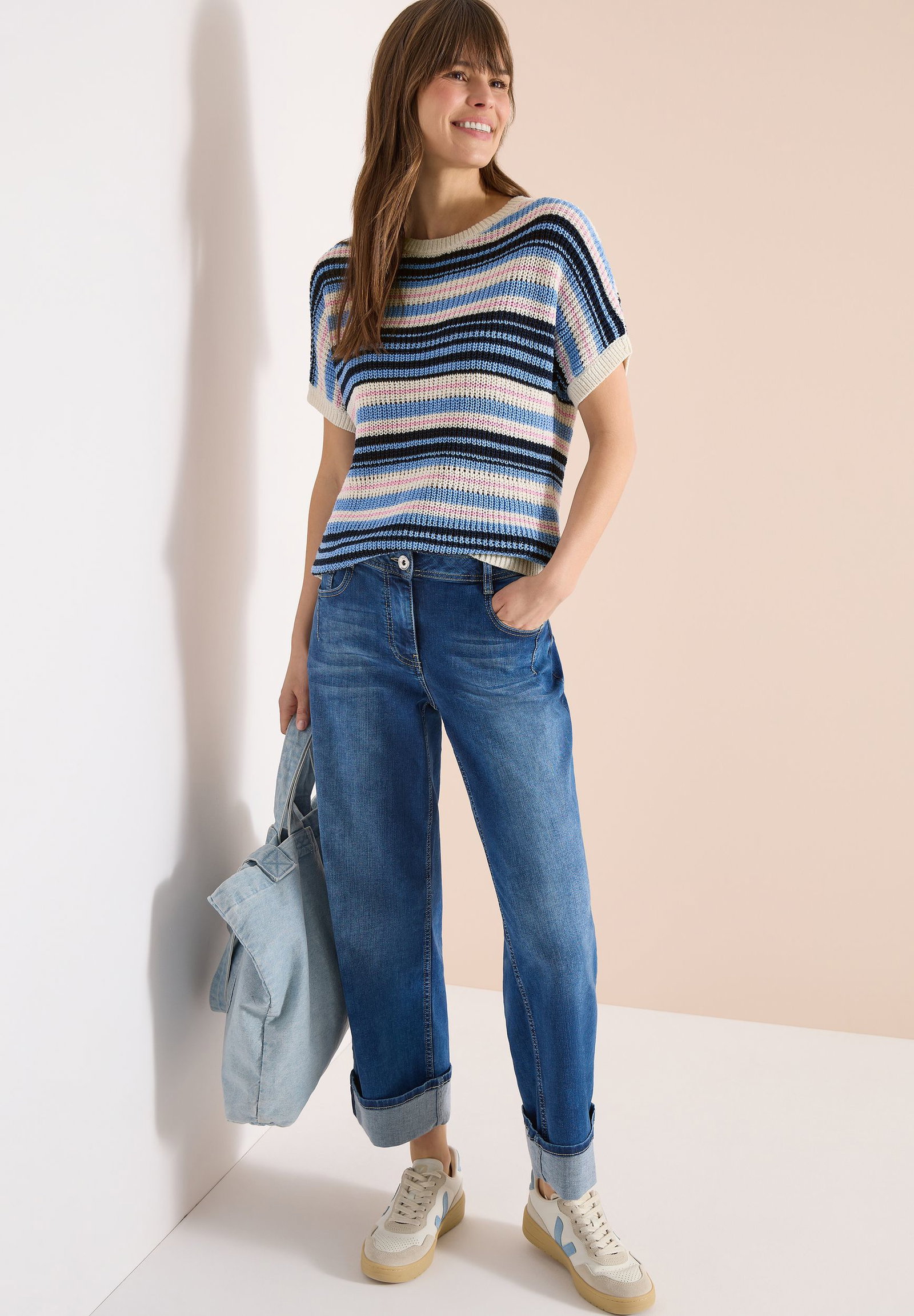 CECIL |  CECIL Pullover  | L | universal blue