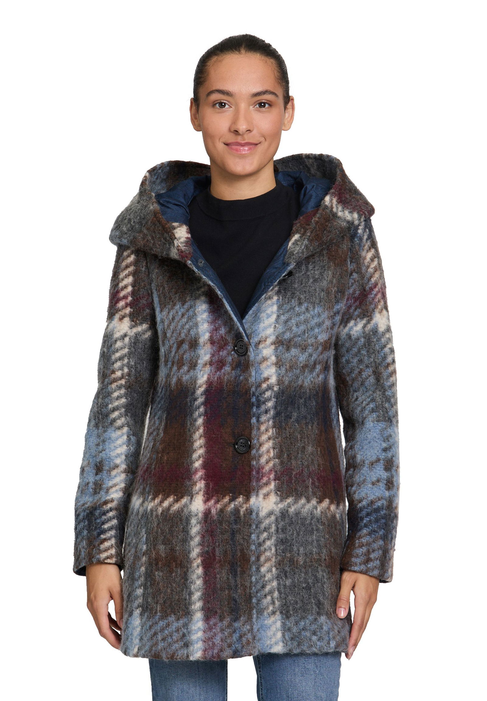Amber & June | Amber & June Funktionsjacke | 46 | blau/braun