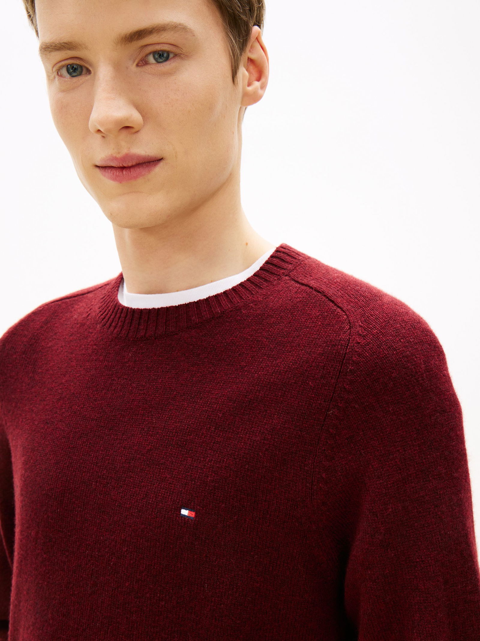 Tommy Hilfiger |  Tommy Hilfiger Pullover  | L | deep burgundy heather