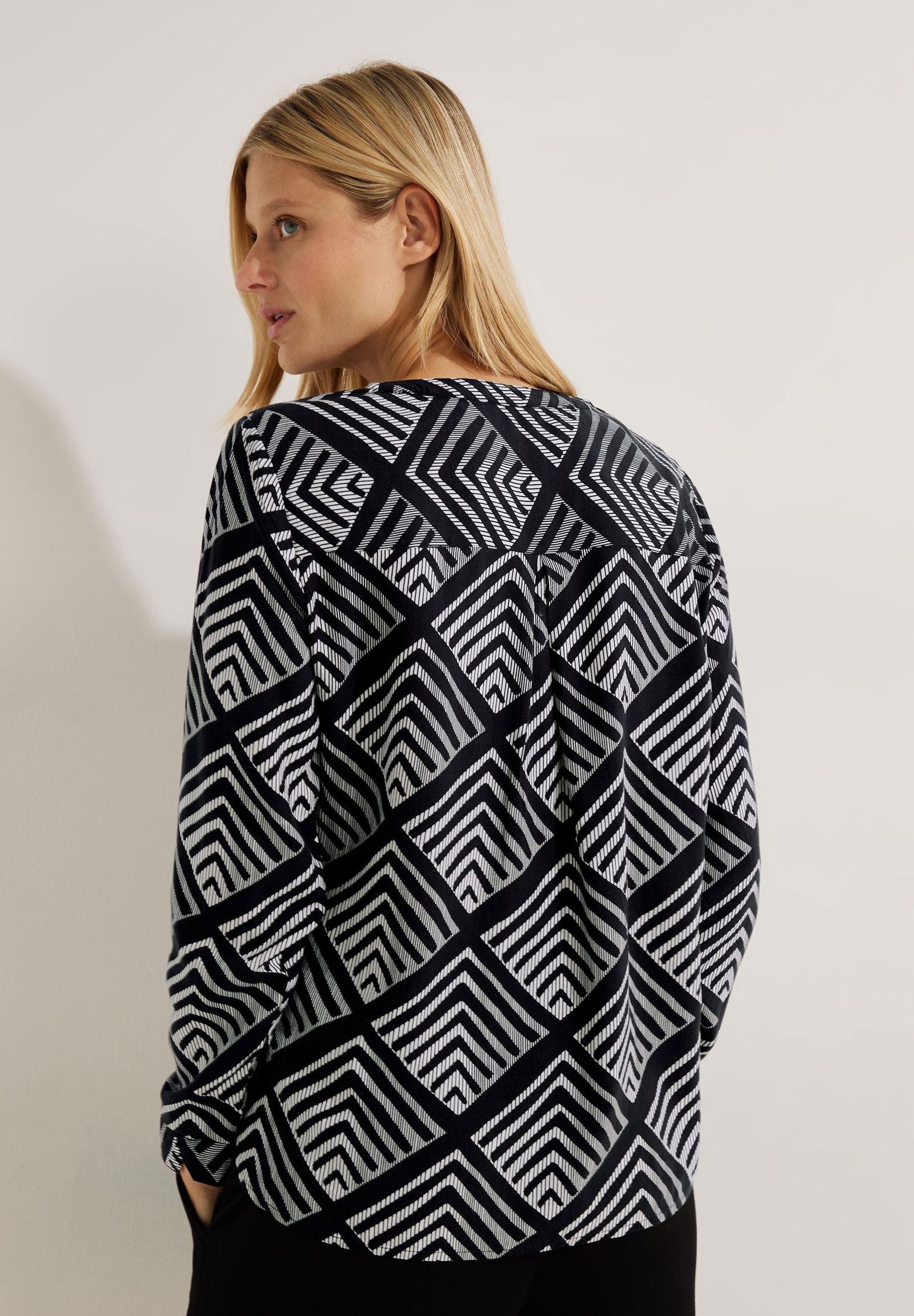 CECIL | CECIL Druckbluse | XL | black