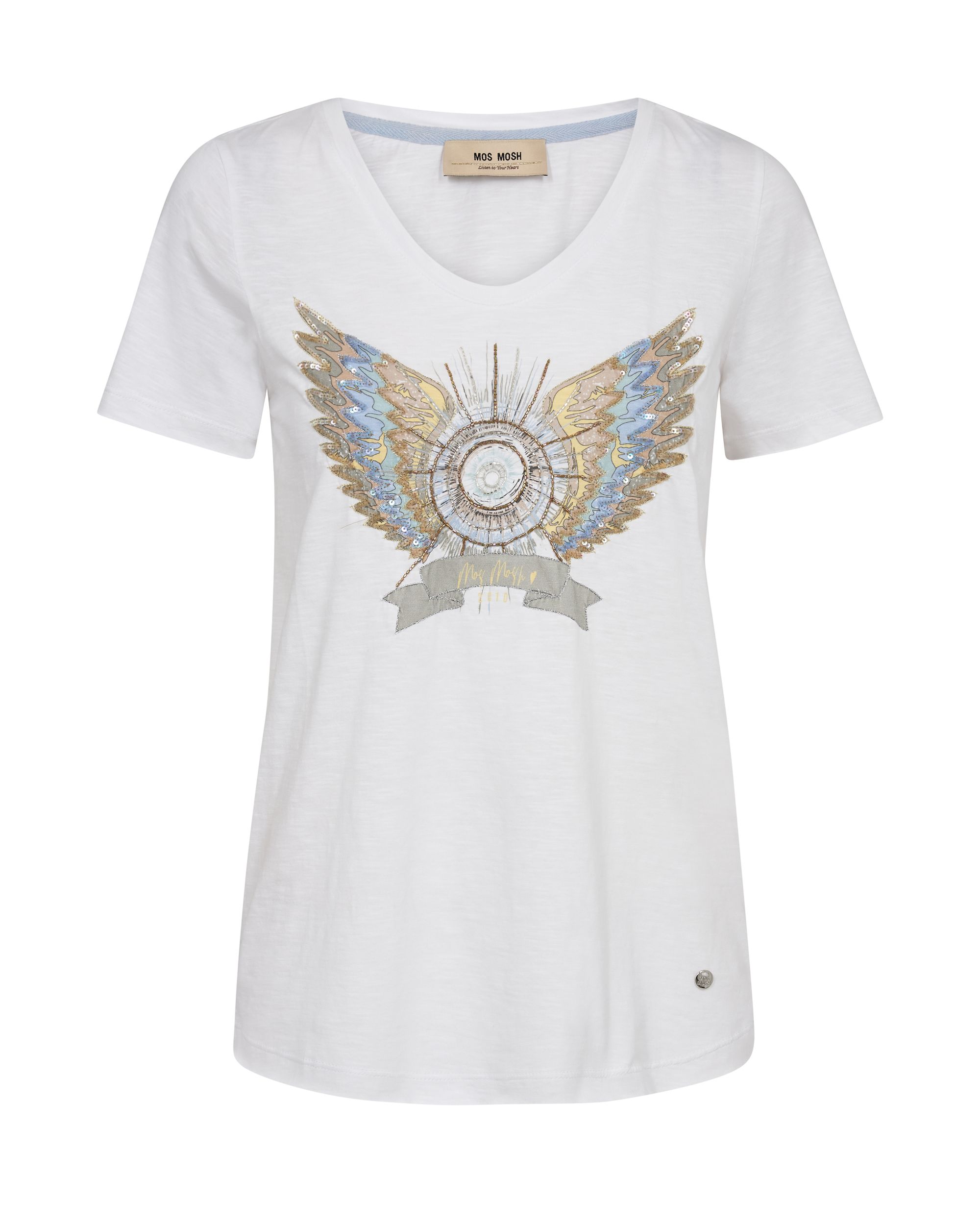 Mos Mosh |  MMGethi Deco Tee | L | white