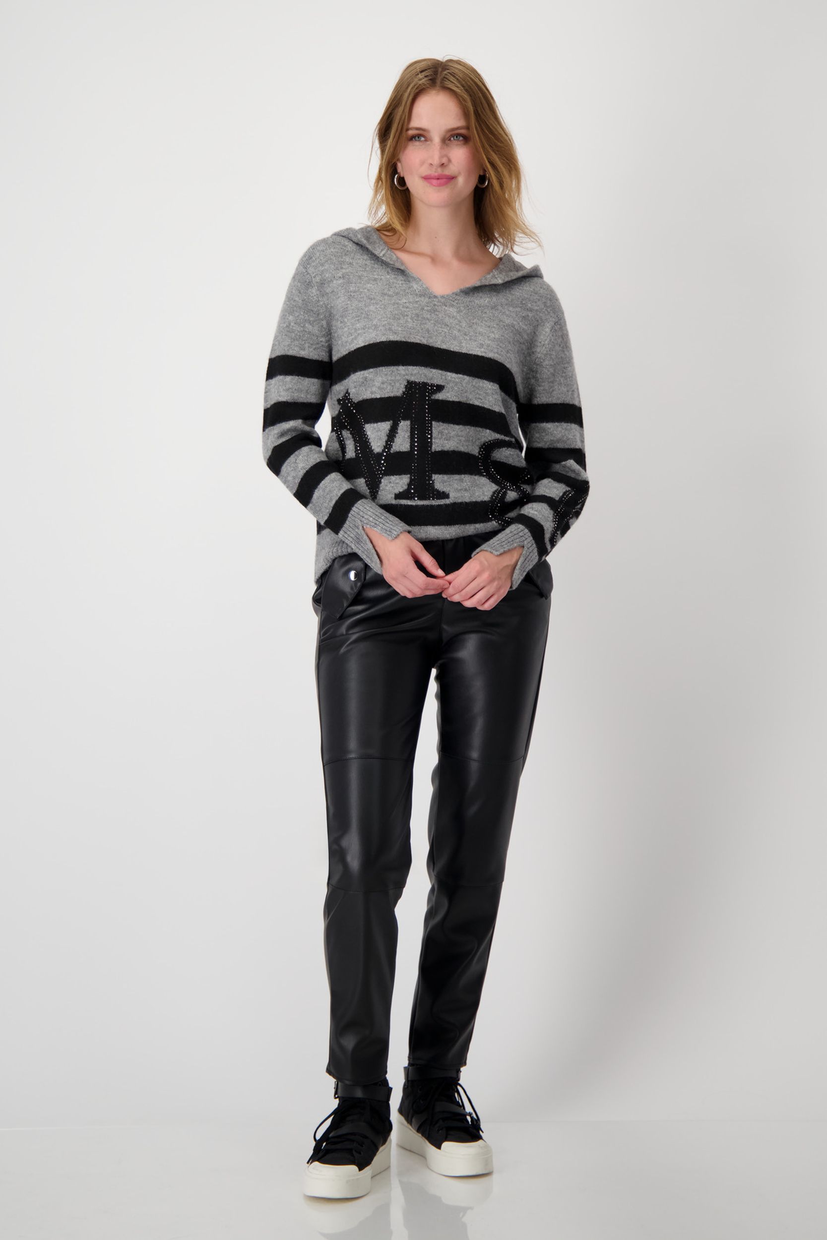 Monari |  Monari Pullover  | 42 | deep sea gemustert