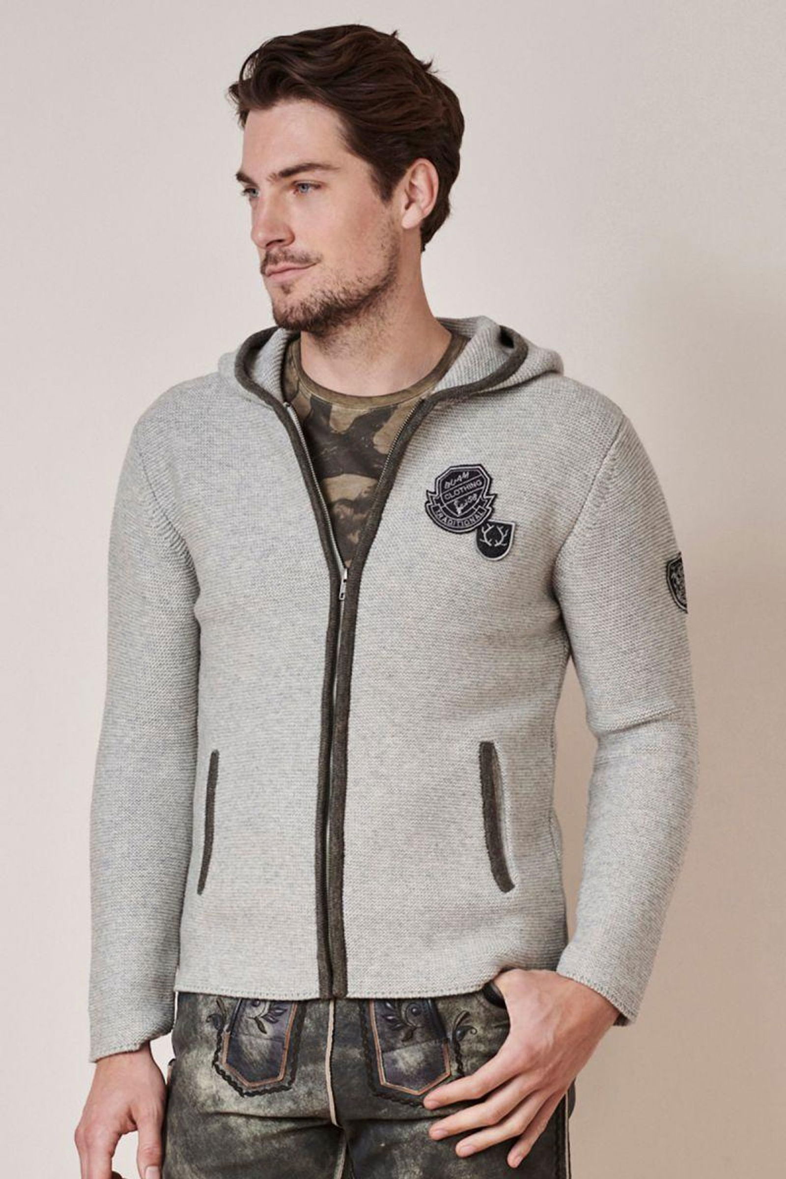 Krüger |  Krüger Strickjacke | Cardigan  | L | grau