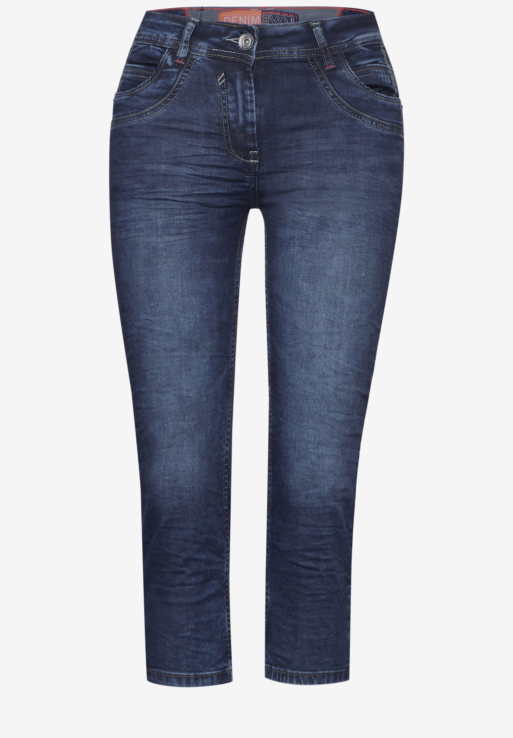 CECIL |  CECIL 7/8-Jeans  | 30/22 | mid blue used wash