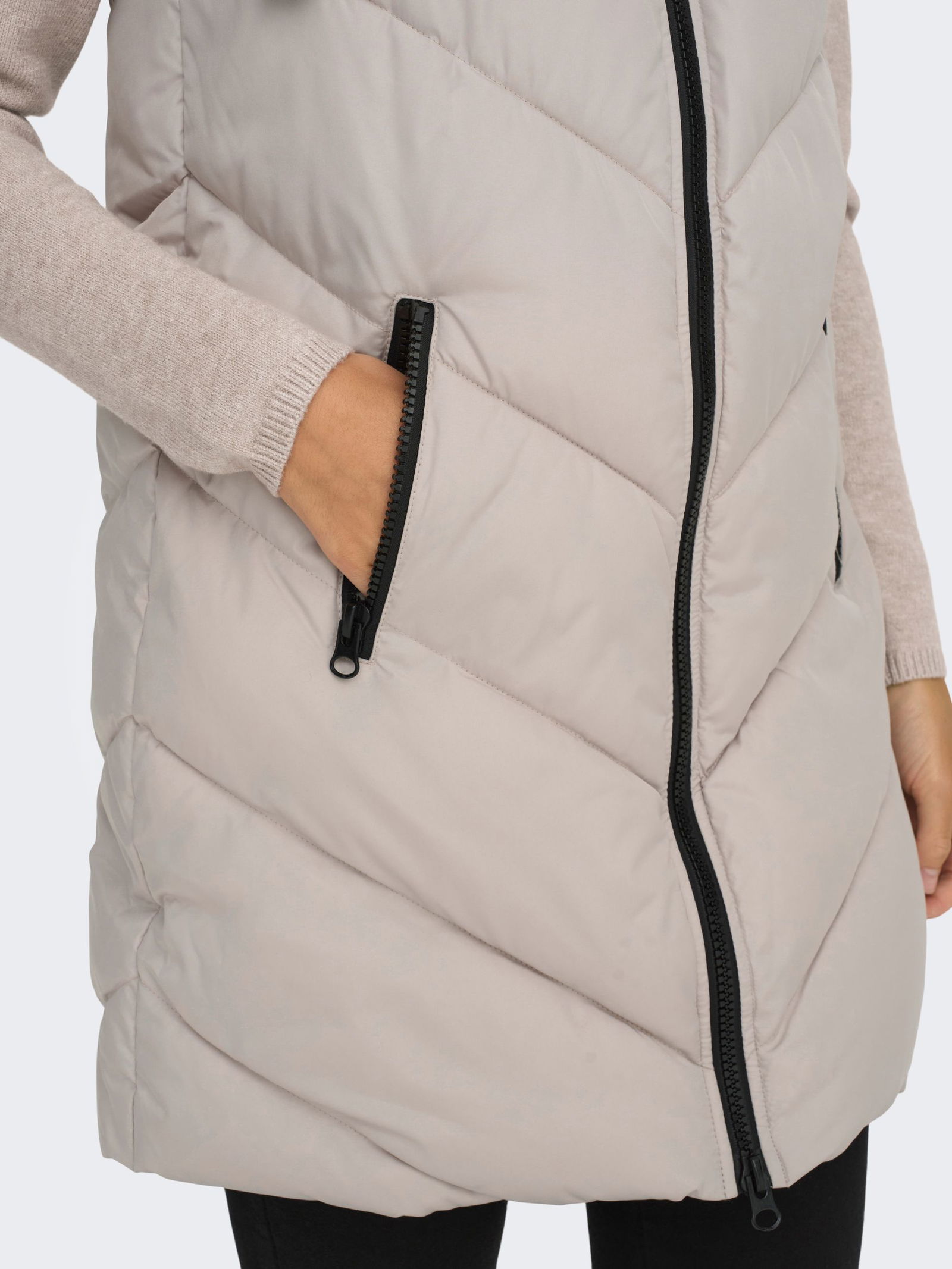 JDY | JDY Padded Hood Weste | L | black