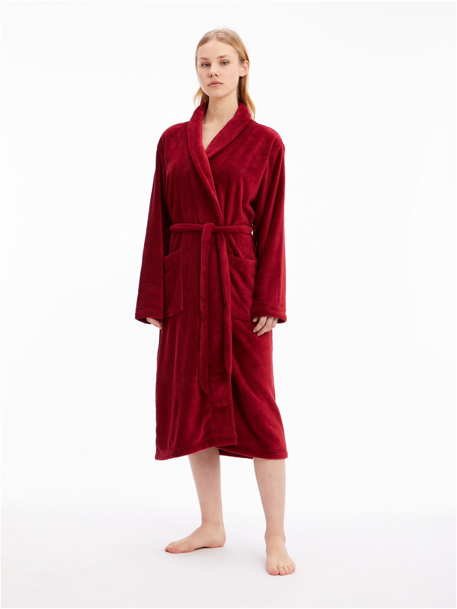 Calvin Klein Bademantel mit Kapuze 