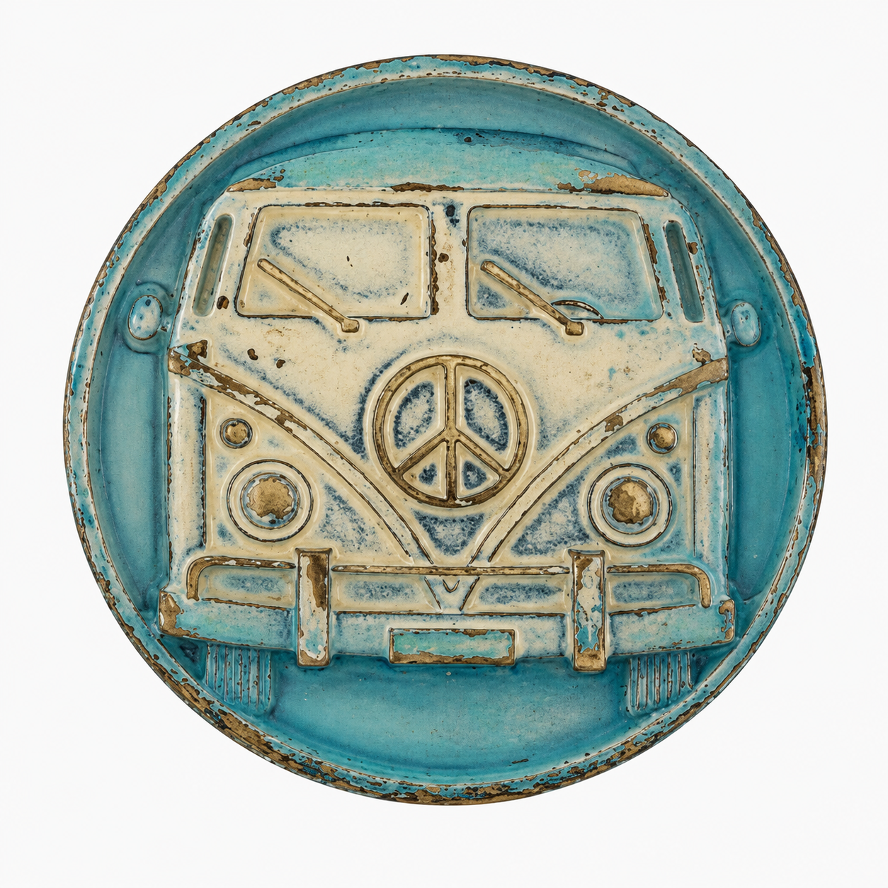 Umjubelt Schließe Peace Bulli K03540 #1