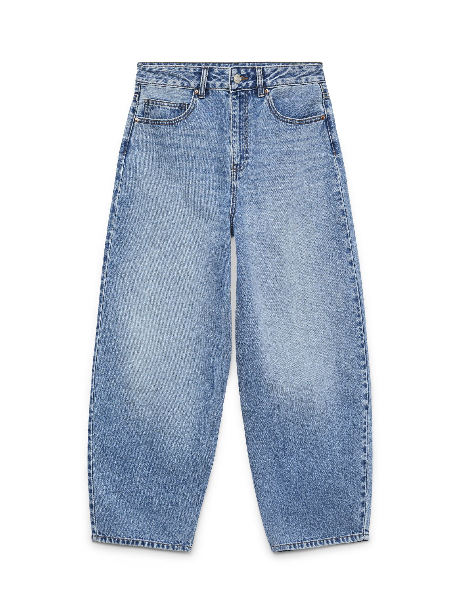 VMBILLIE HR BARREL ANK JEANS LI3154, Medium Blue Denim #1