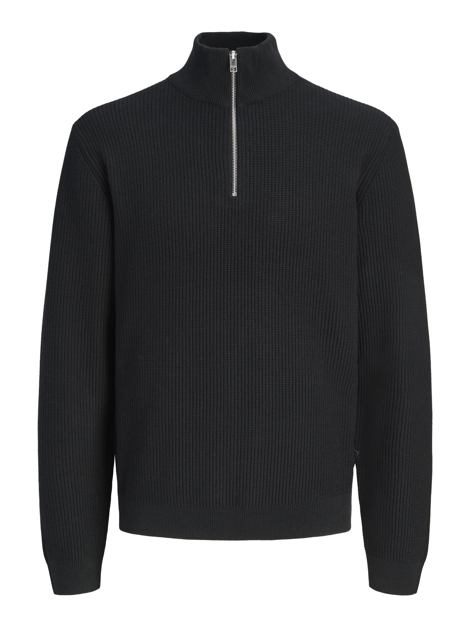 JPRBLACONNOR KNIT HALF ZIP, Black #1