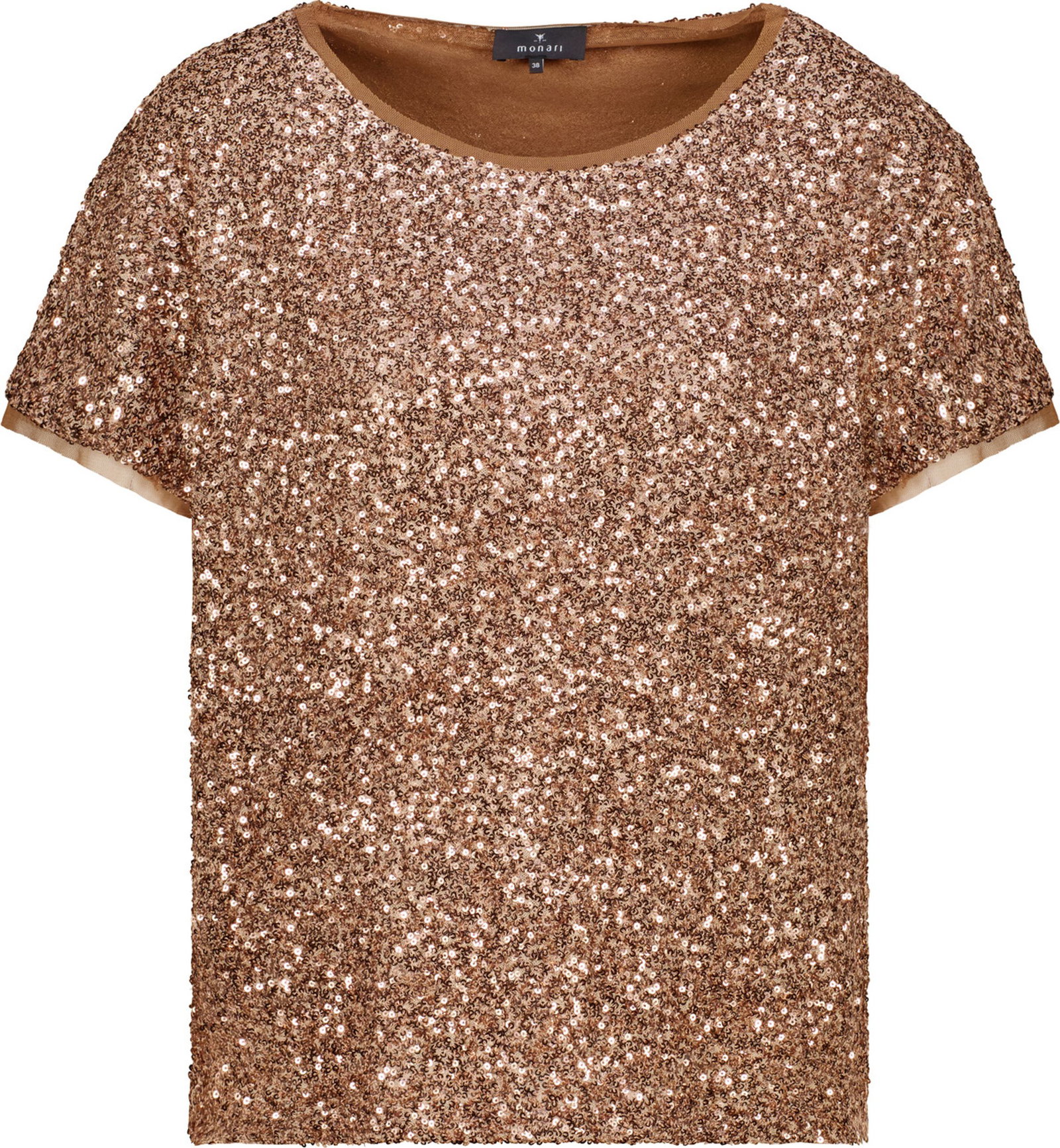 Monari |  T-Shirt, mocca | 36