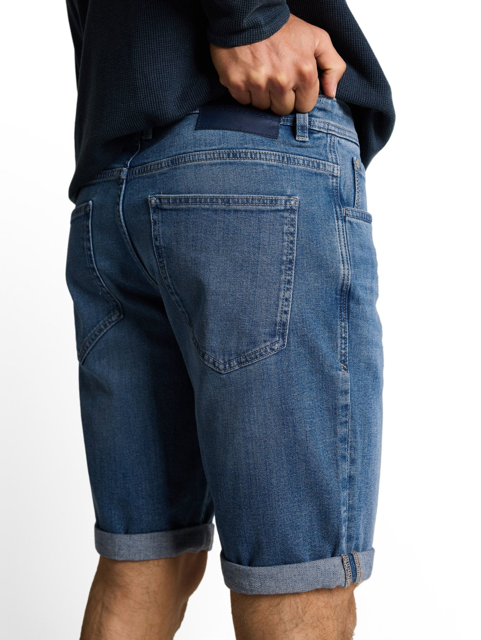 Tom Tailor |  Tom Tailor Shorts  | 34 | mid stone bright blue denim