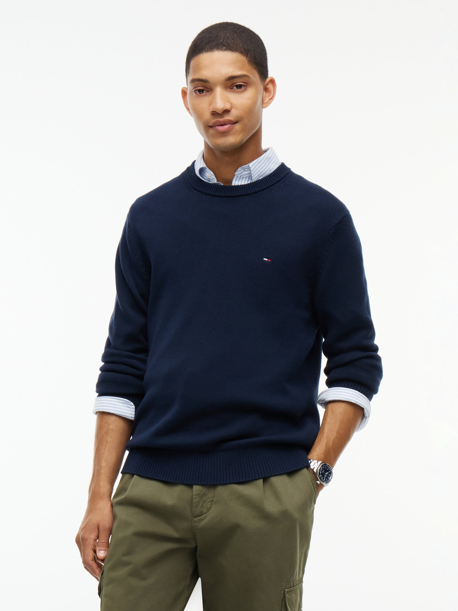 TJM SLIM ESS SWEATER EXT, BLUE #2