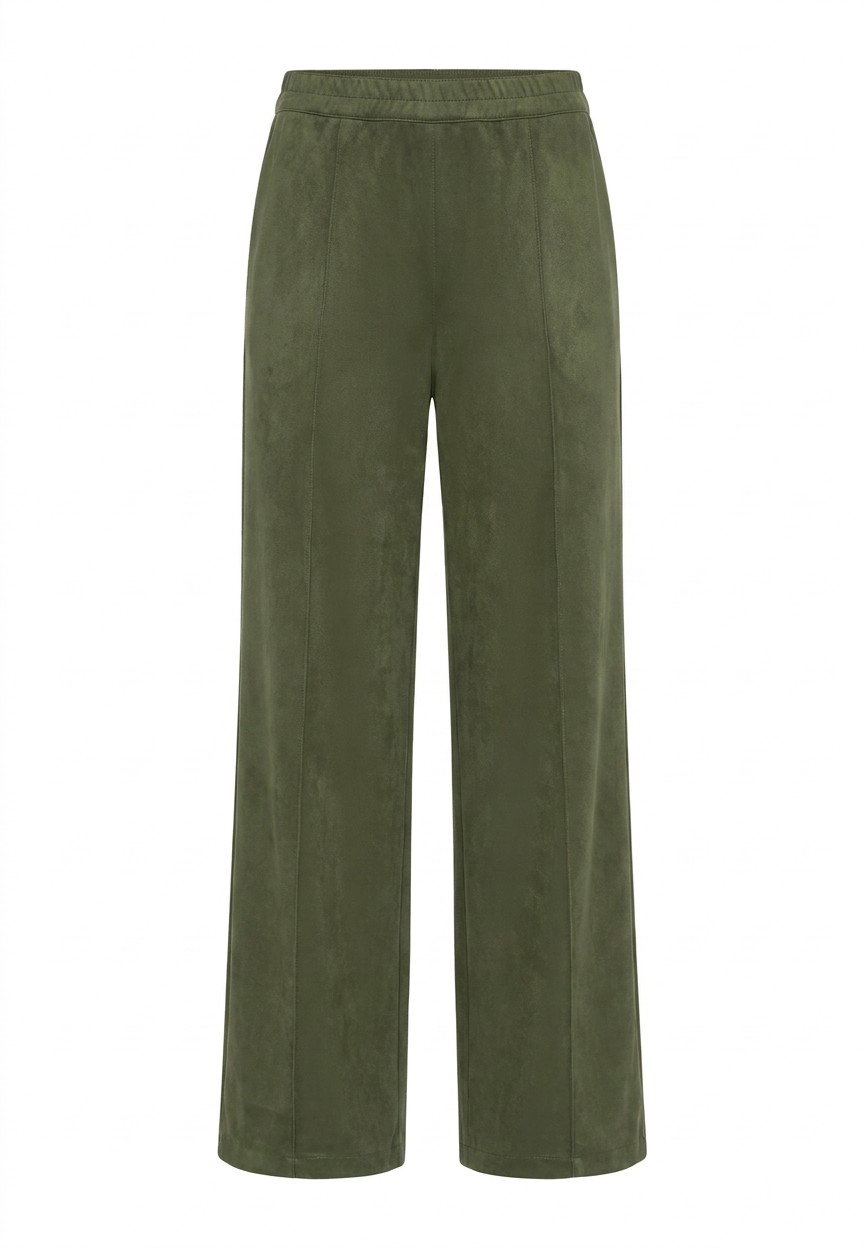 Trousers Casual Long, Olive Green #1