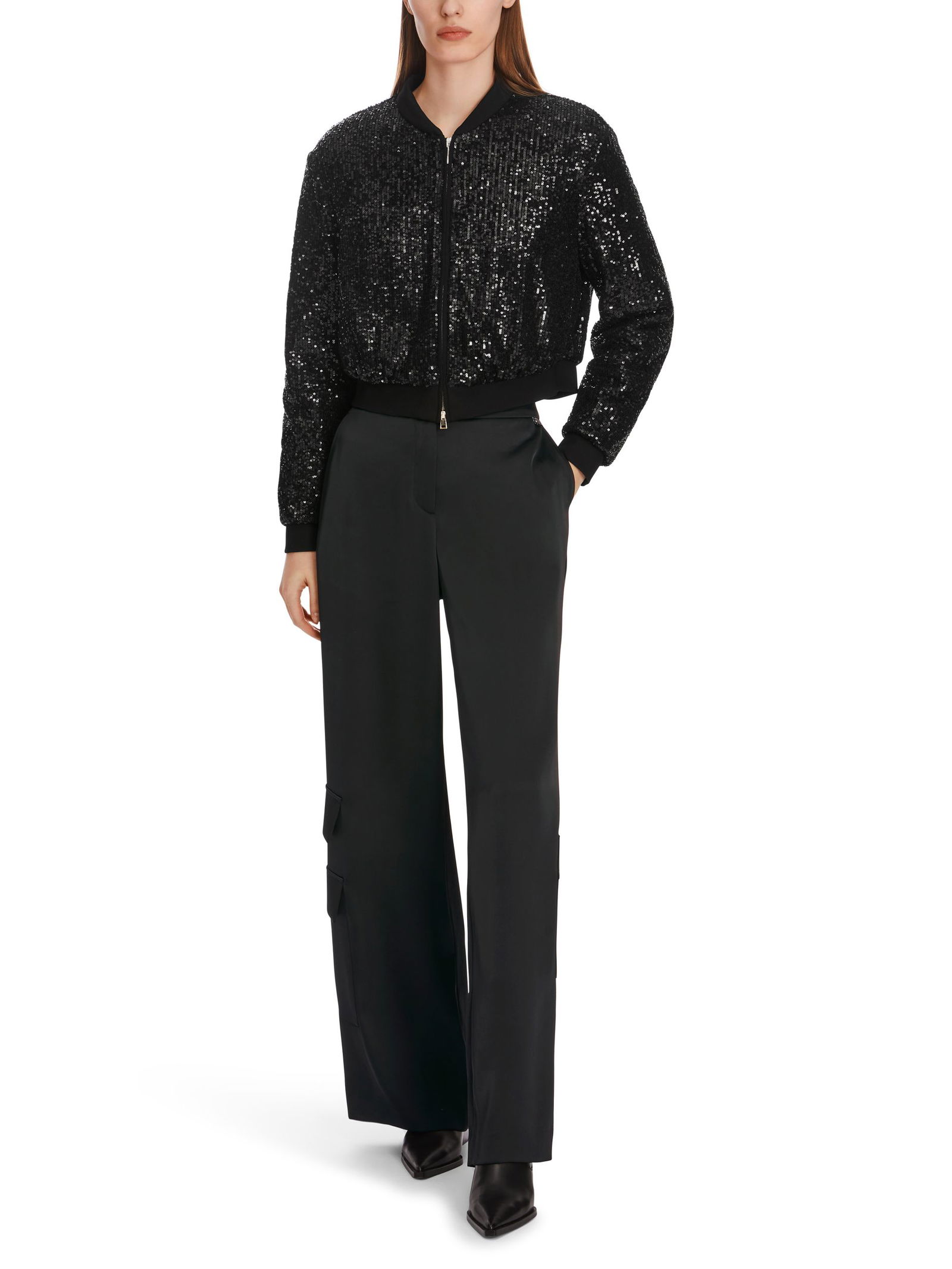 5a37bc993b9b3fbcbc311e36a48e5db2 Marc Cain Pants |  Marc Cain Pants Schmale Hose  | 36 | black