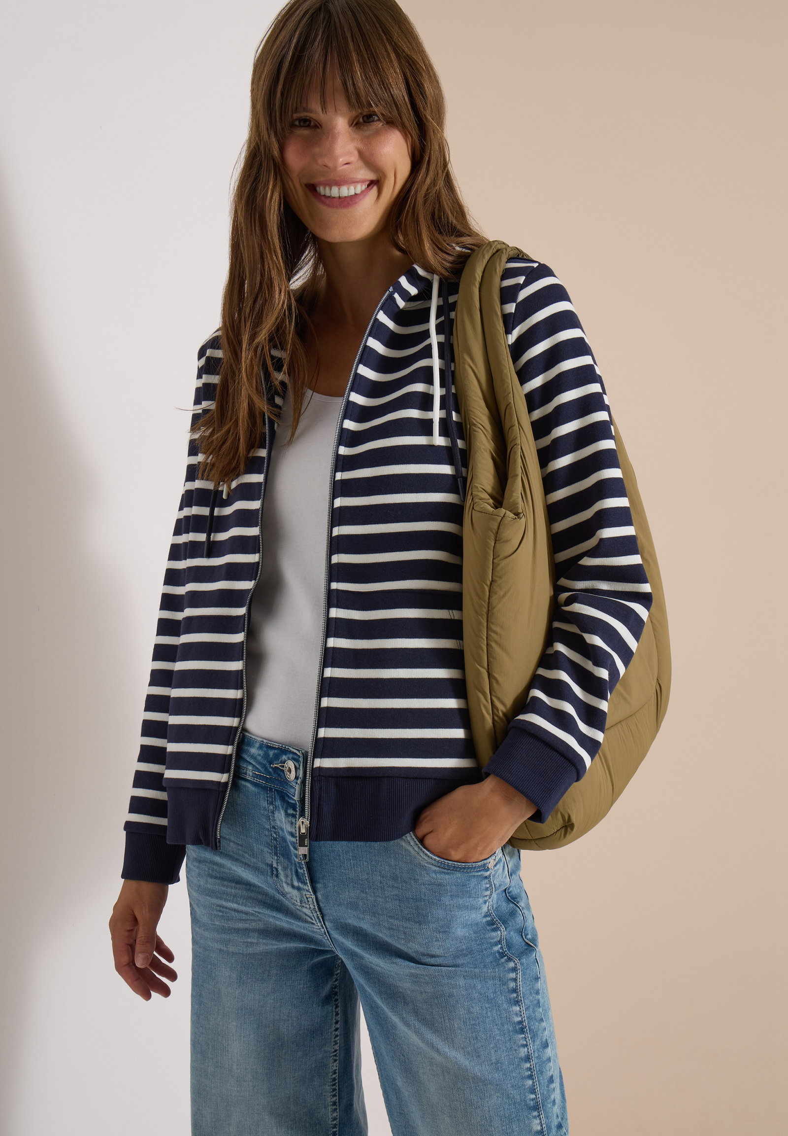 NOS Striped T-Shirt Jacket, urban dark blue #3