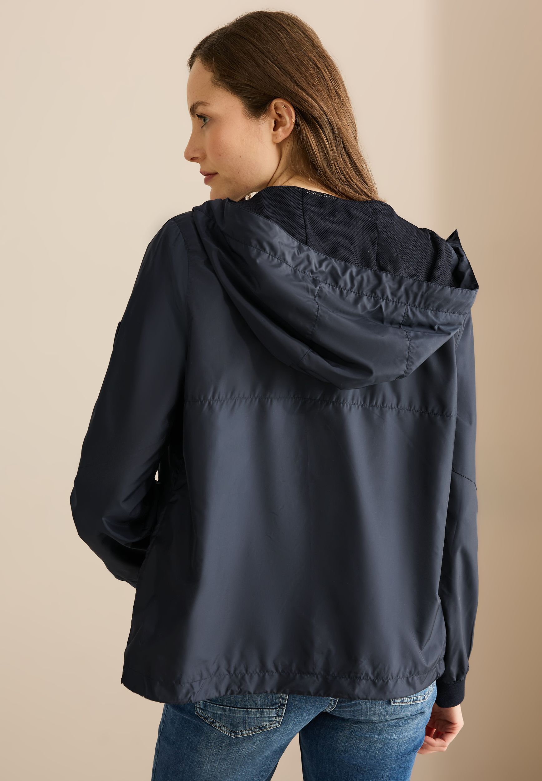  |  Windbreaker w. flap pockets, dark navy blue | S | dark navy blue