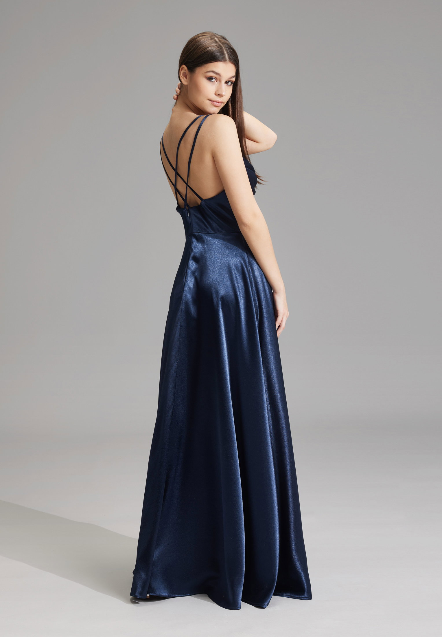 Hey Kyla Satin-Abendkleid mit Gehschlitz #2
