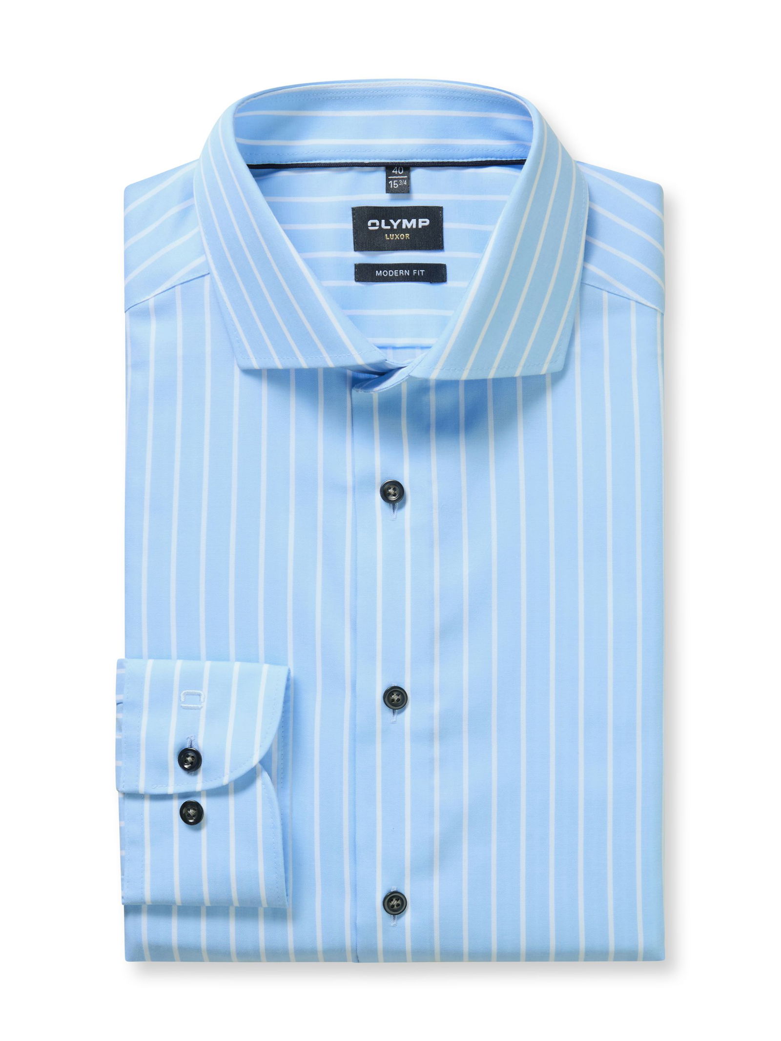 Olymp |  Olymp Hemd Modern Fit  | 43 | bleu