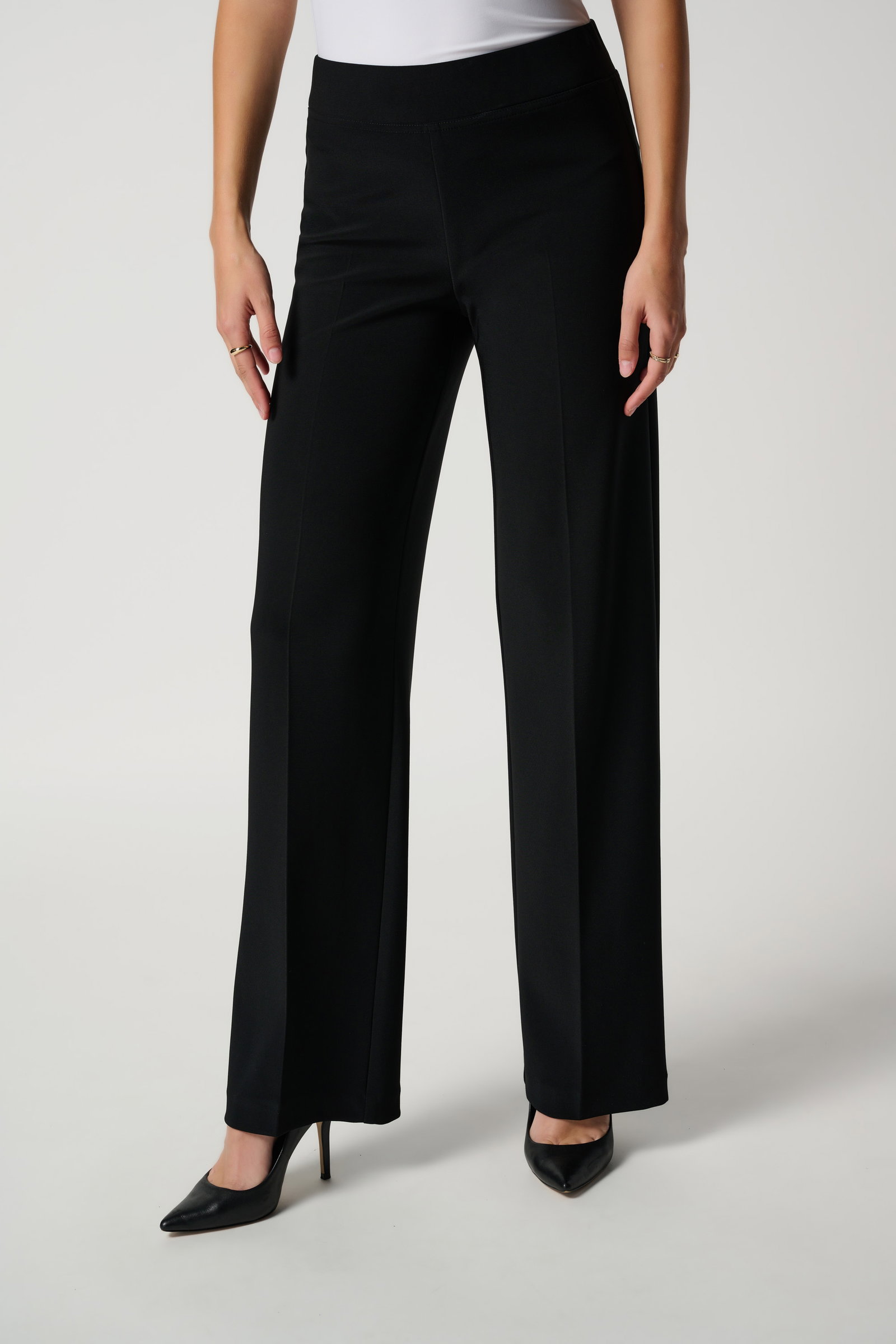 Joseph Ribkoff Hose schwarz klassische Wide-Leg-Hose mit elastischem Bund #1