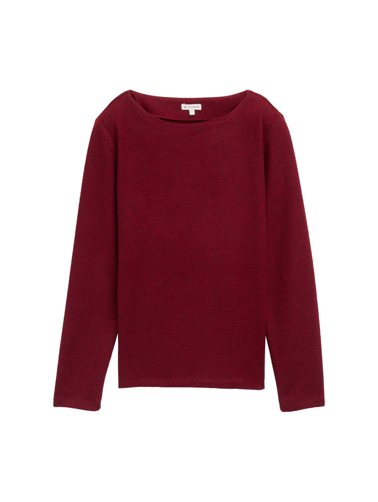 Tom Tailor |  Tom Tailor Sweatshirt mit Details | XXXL | deep red melange