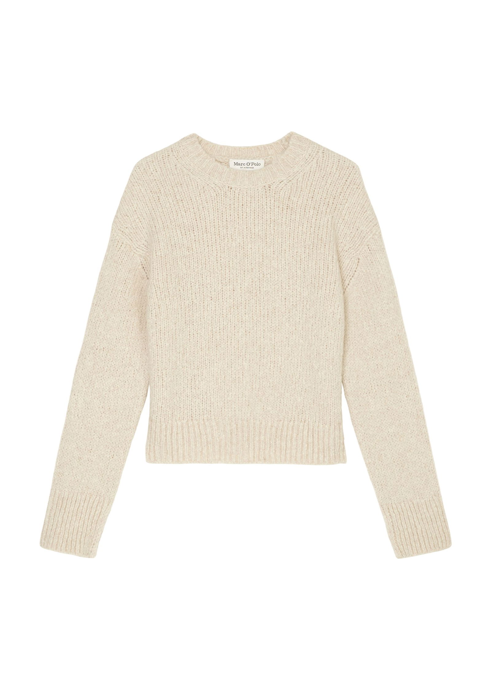 Marc O'Polo Strickpullover Langärmliger Damen Pullover mit Rundhals-Ausschnitt