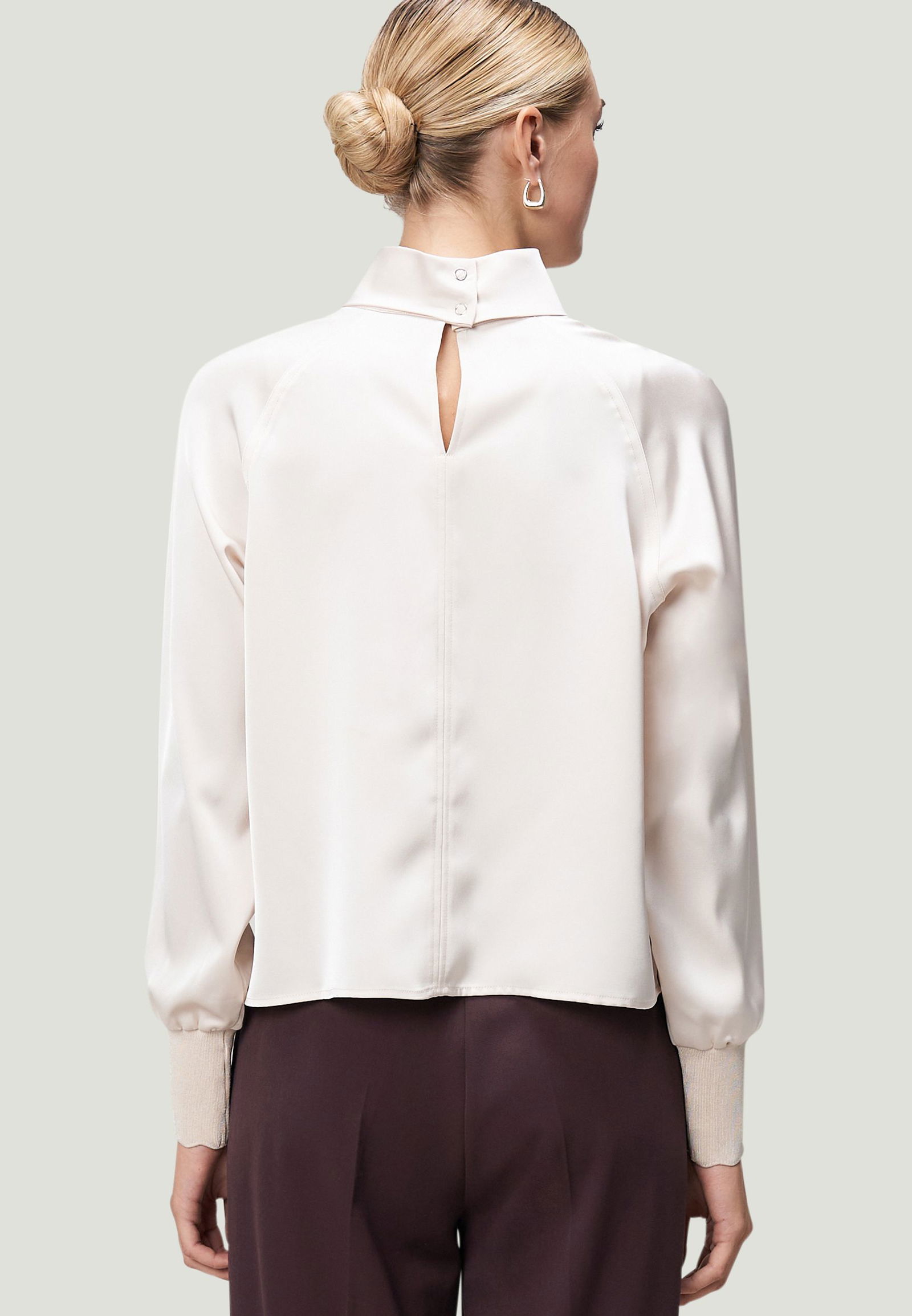 Zero | Zero Druckbluse | 38 | french oak