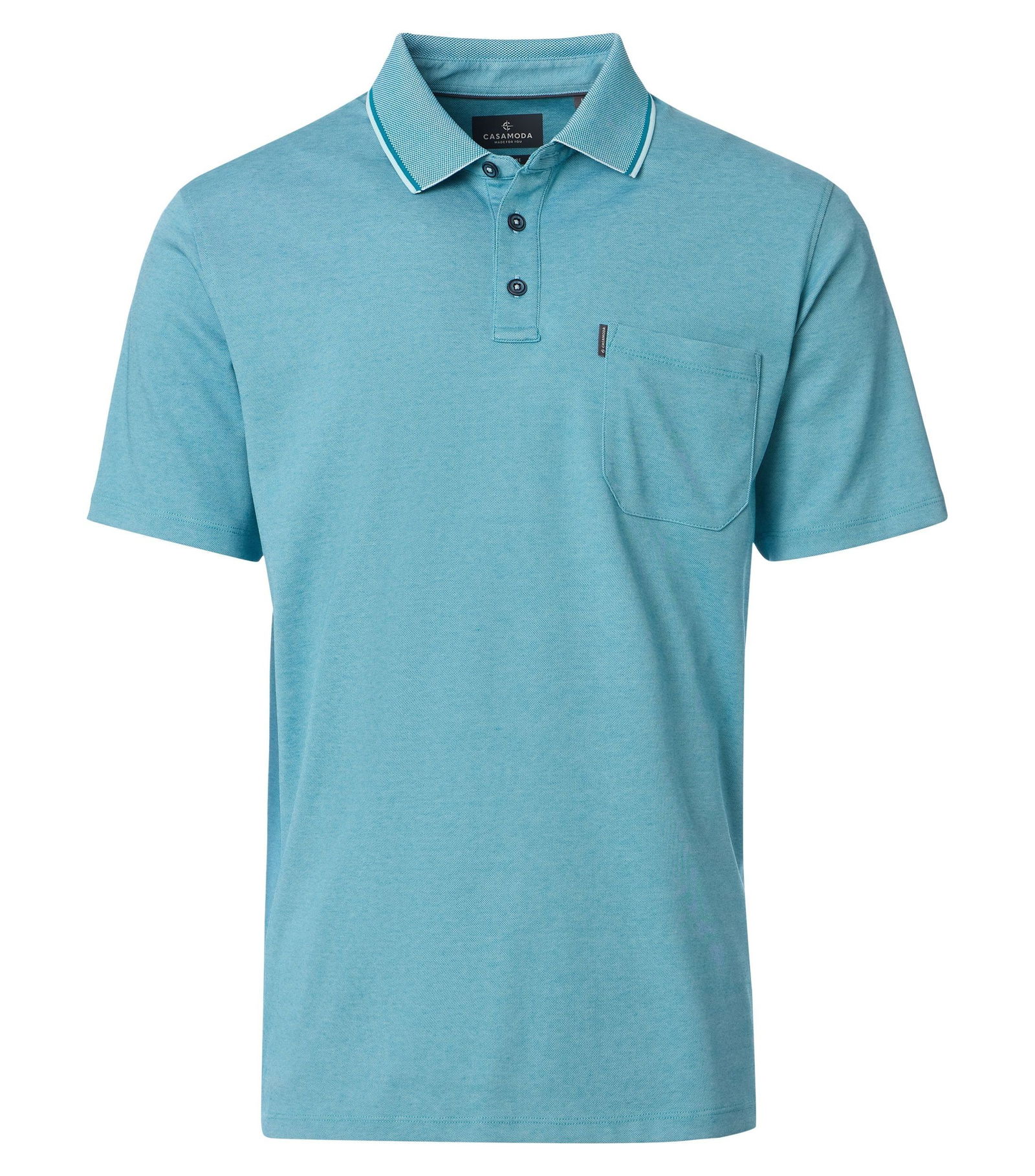 Casa Moda |  Casa Moda Poloshirt  | XL | aqua bis petrol