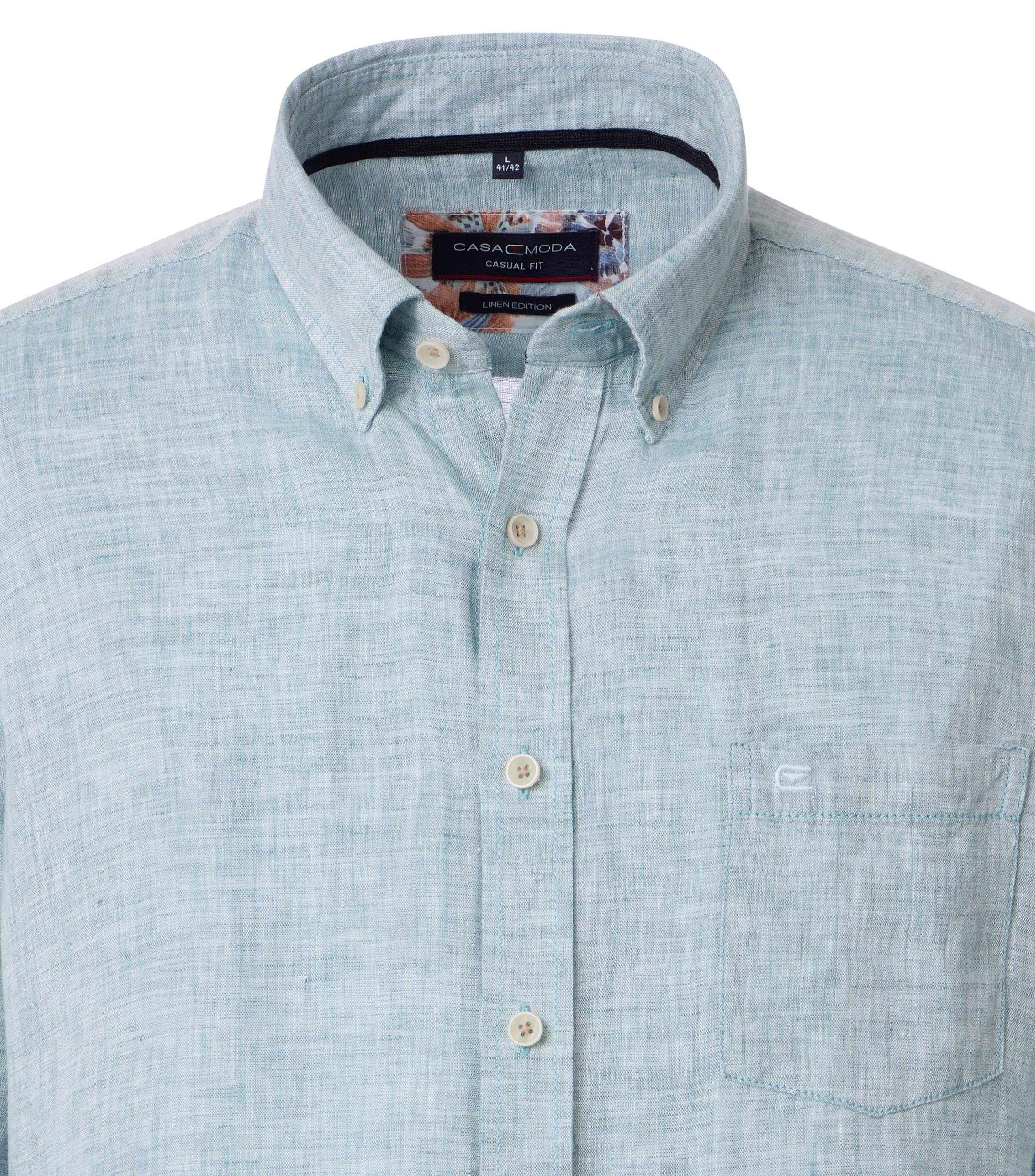 Casa Moda |  Casa Moda Hemd Regular Fit  | M | aqua bis petrol