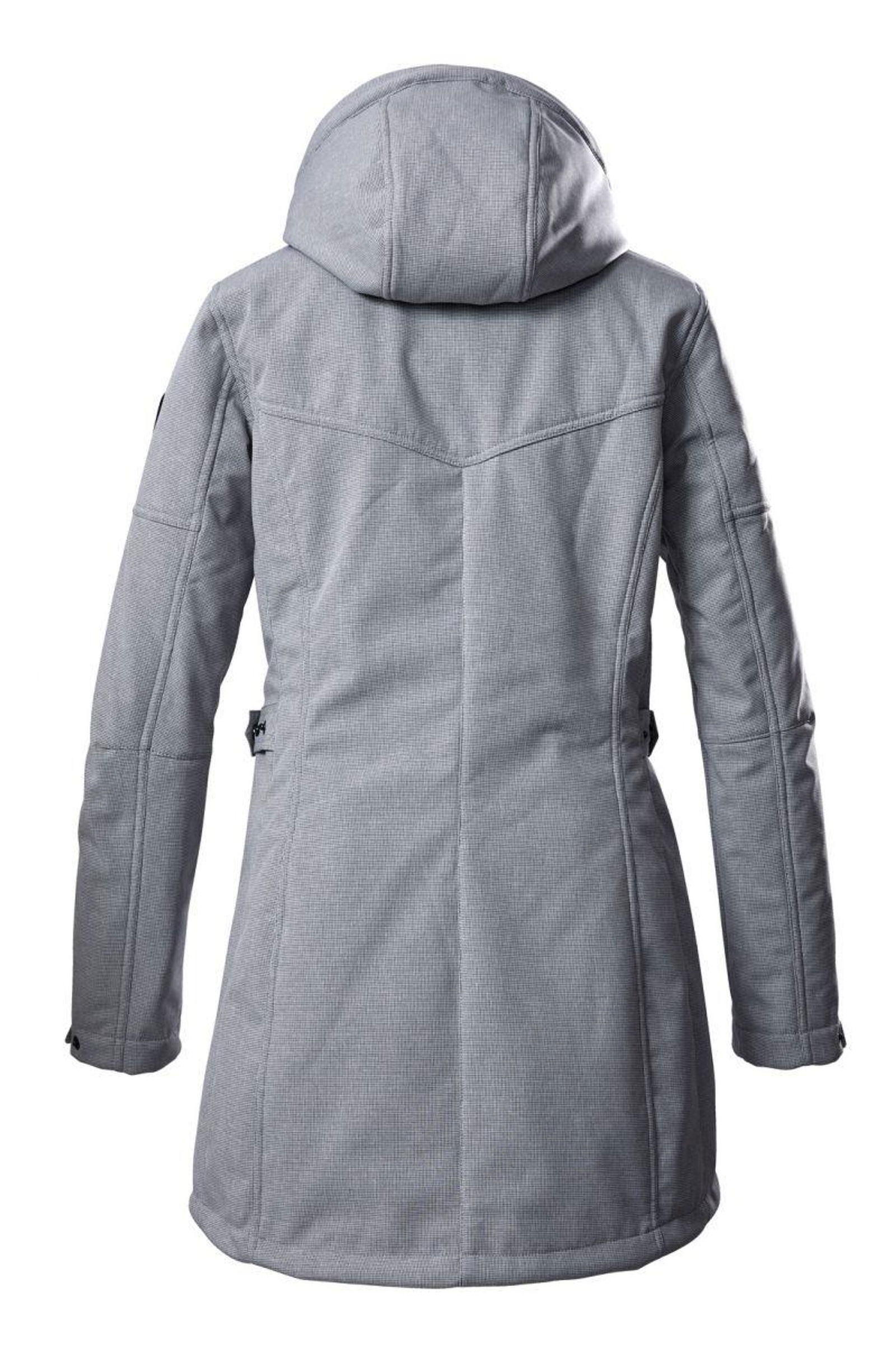 Casual Softshell Parka mit abzippbarer Kapuze